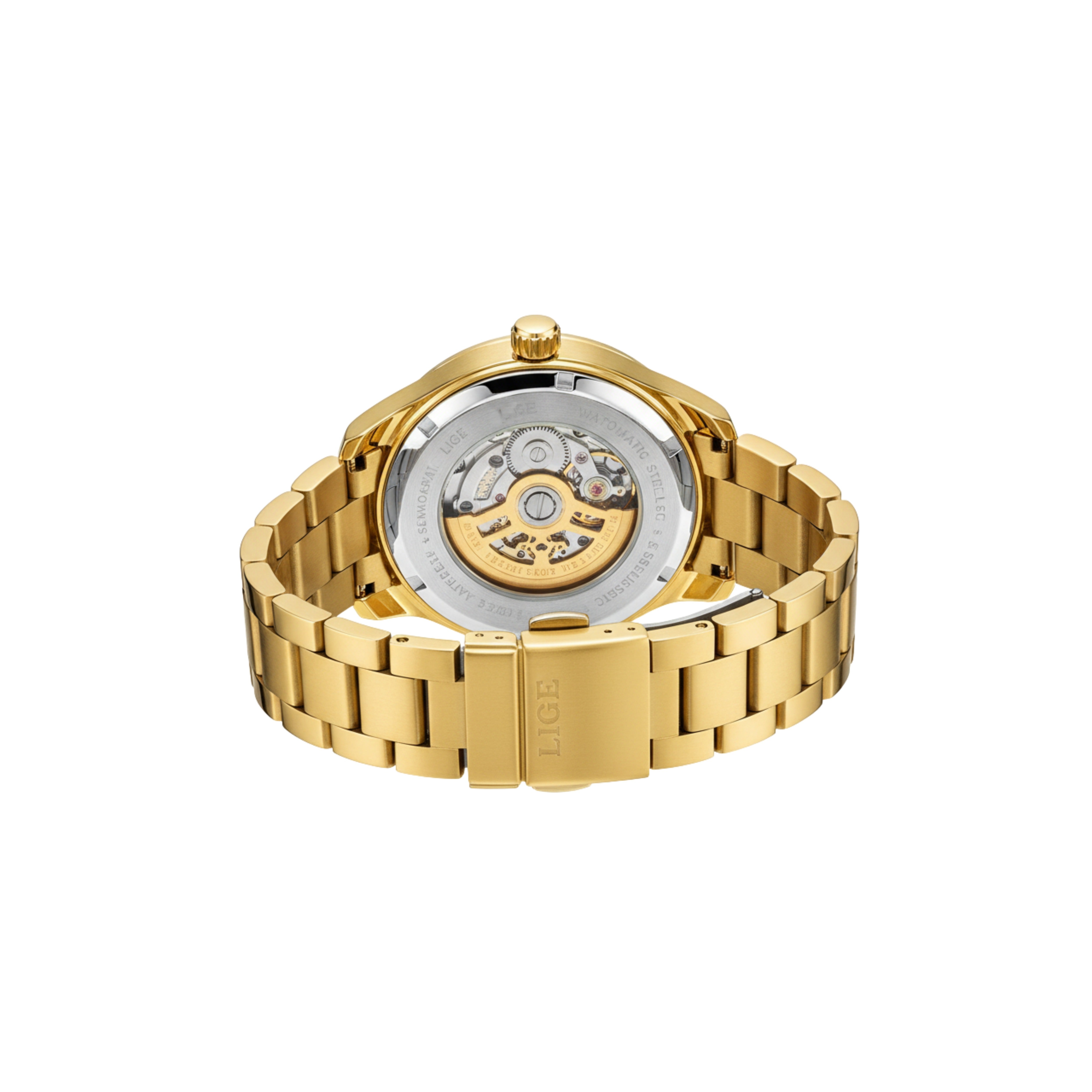 Edward Watches – Skeleton Transparent Quartz Watch for Men