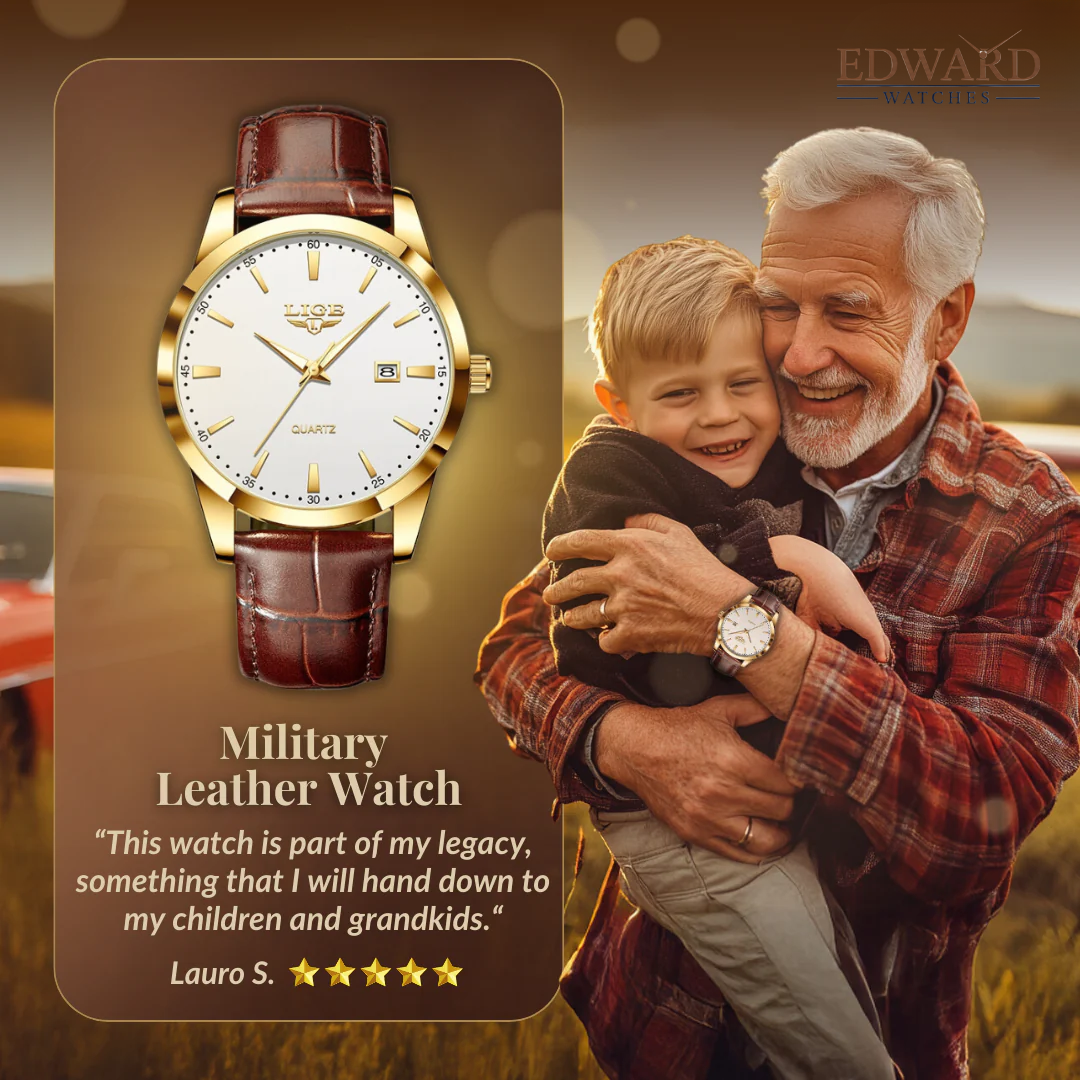 Military Leather Watch