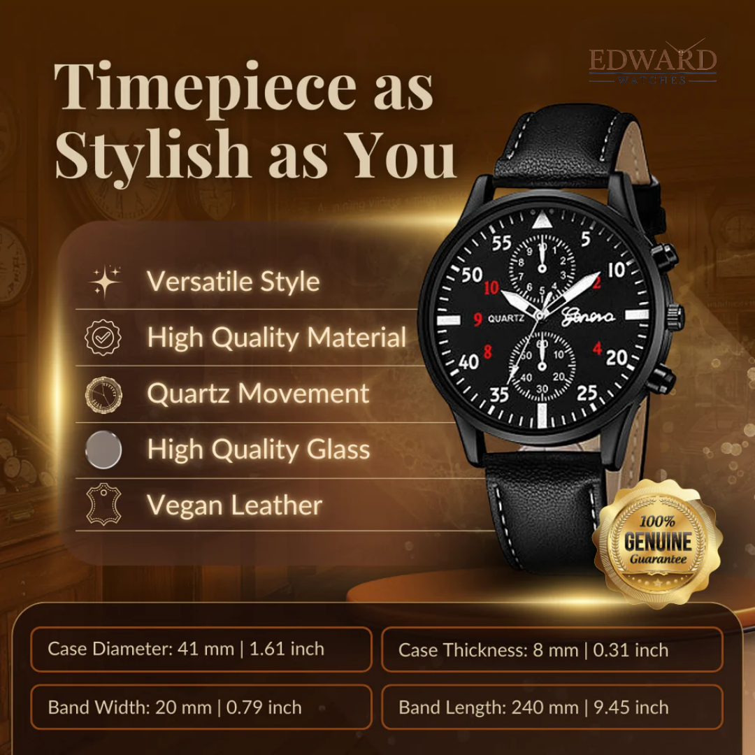 4-Piece Fashion Watch and Bracelet Set