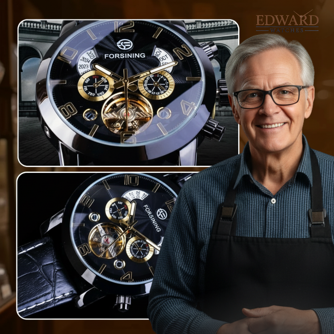 Luxury Tourbillon Automatic Mechanical Watch