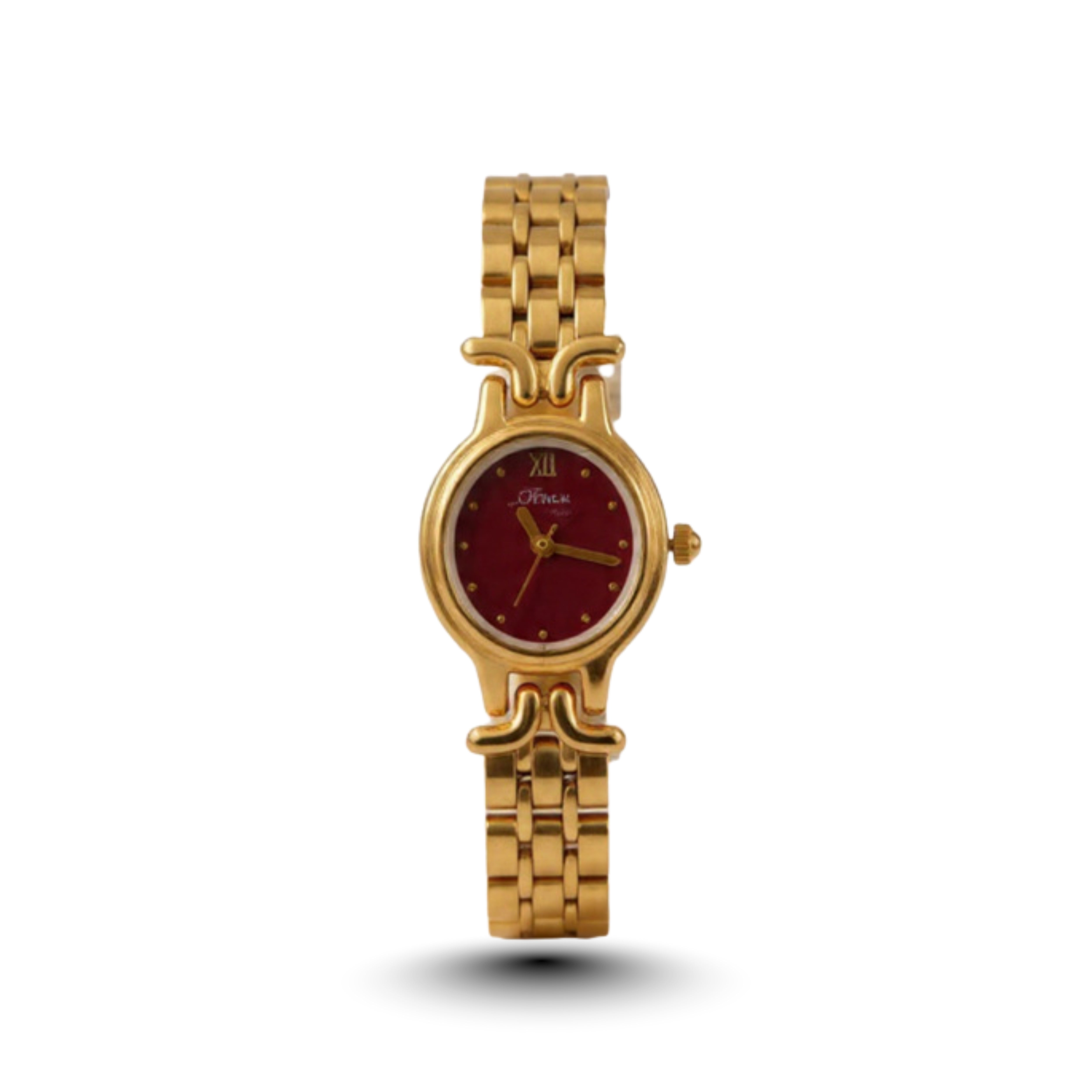 Edward Watches – Oval Dial Gold Watch for Women