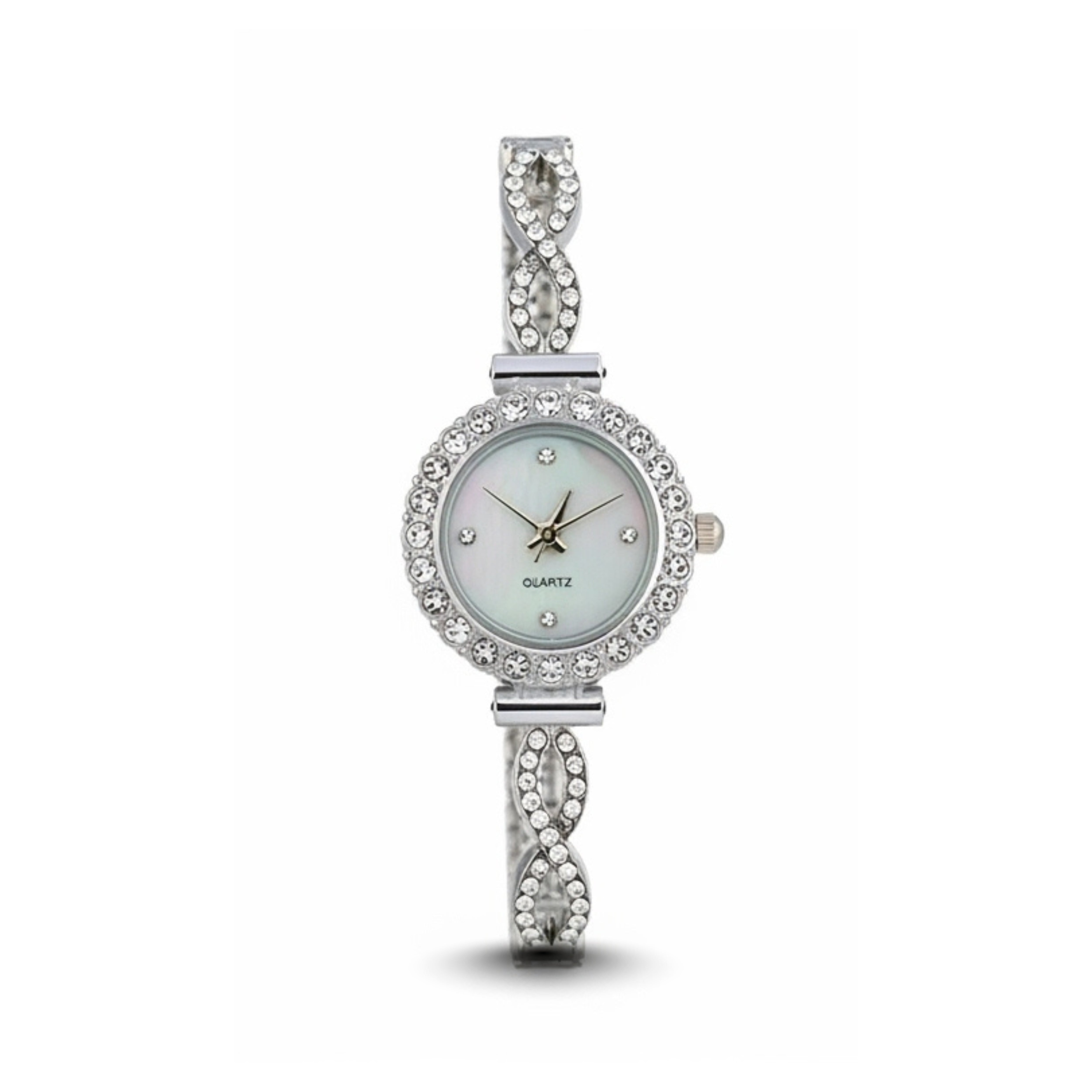 Edward Watches – Radiant Rhinestone Detail Quartz Bracelet Watch for Women