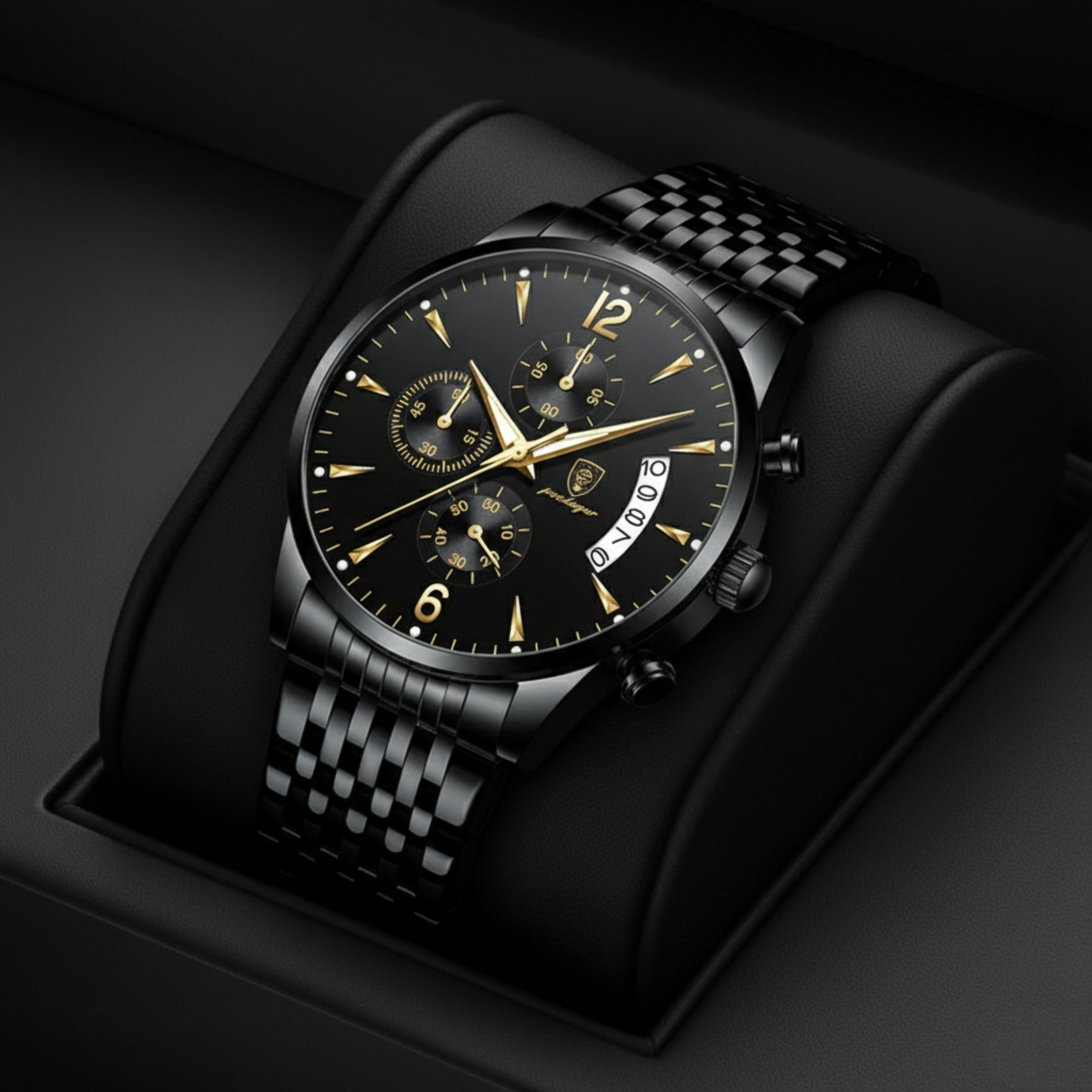 Edward Watches – Luminous Dial Steel Watch for Everyday Wear