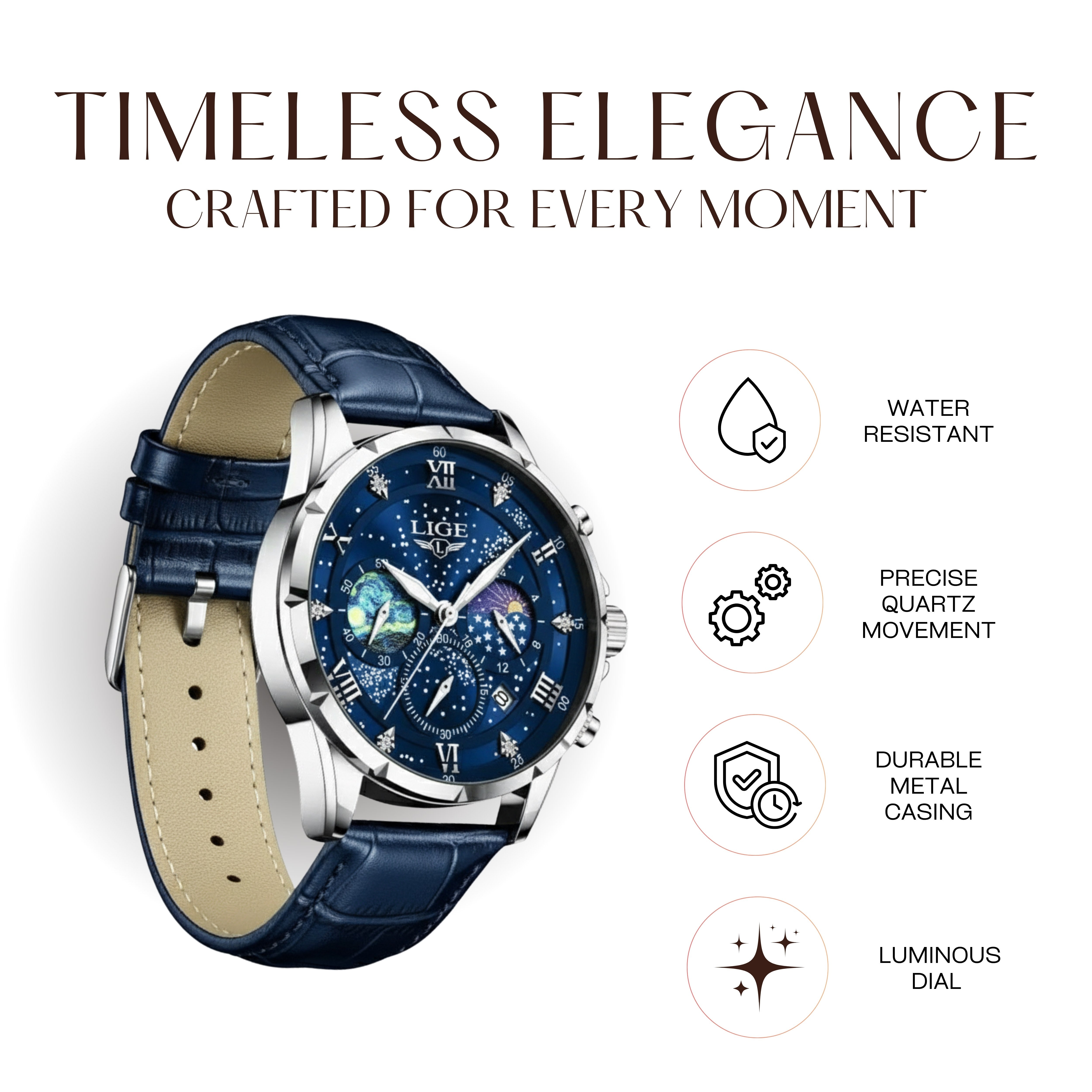 Edward Watches – Precision Quartz Watch for Men