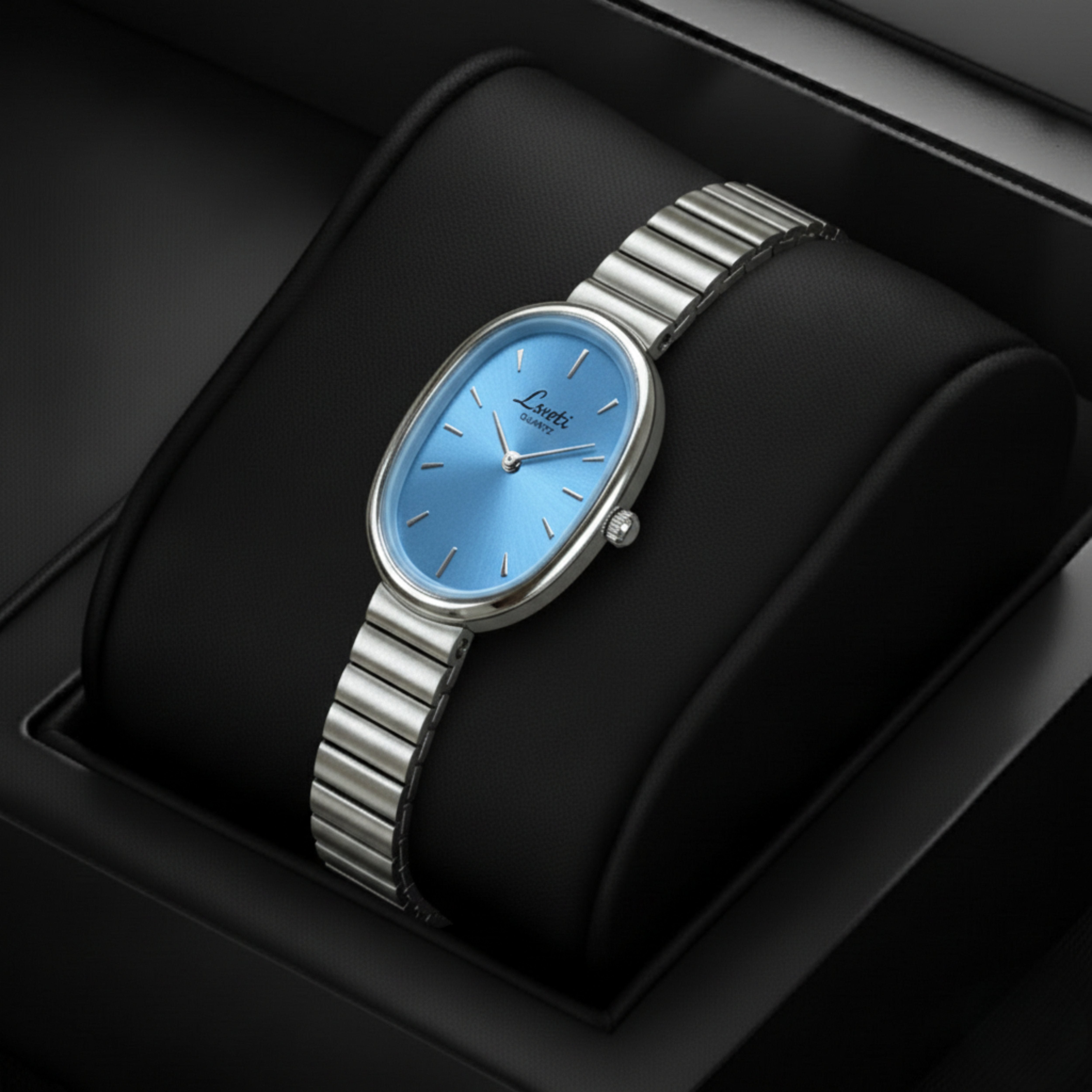 Edward Watches – Chic Vintage Silver Quartz Watch for Women