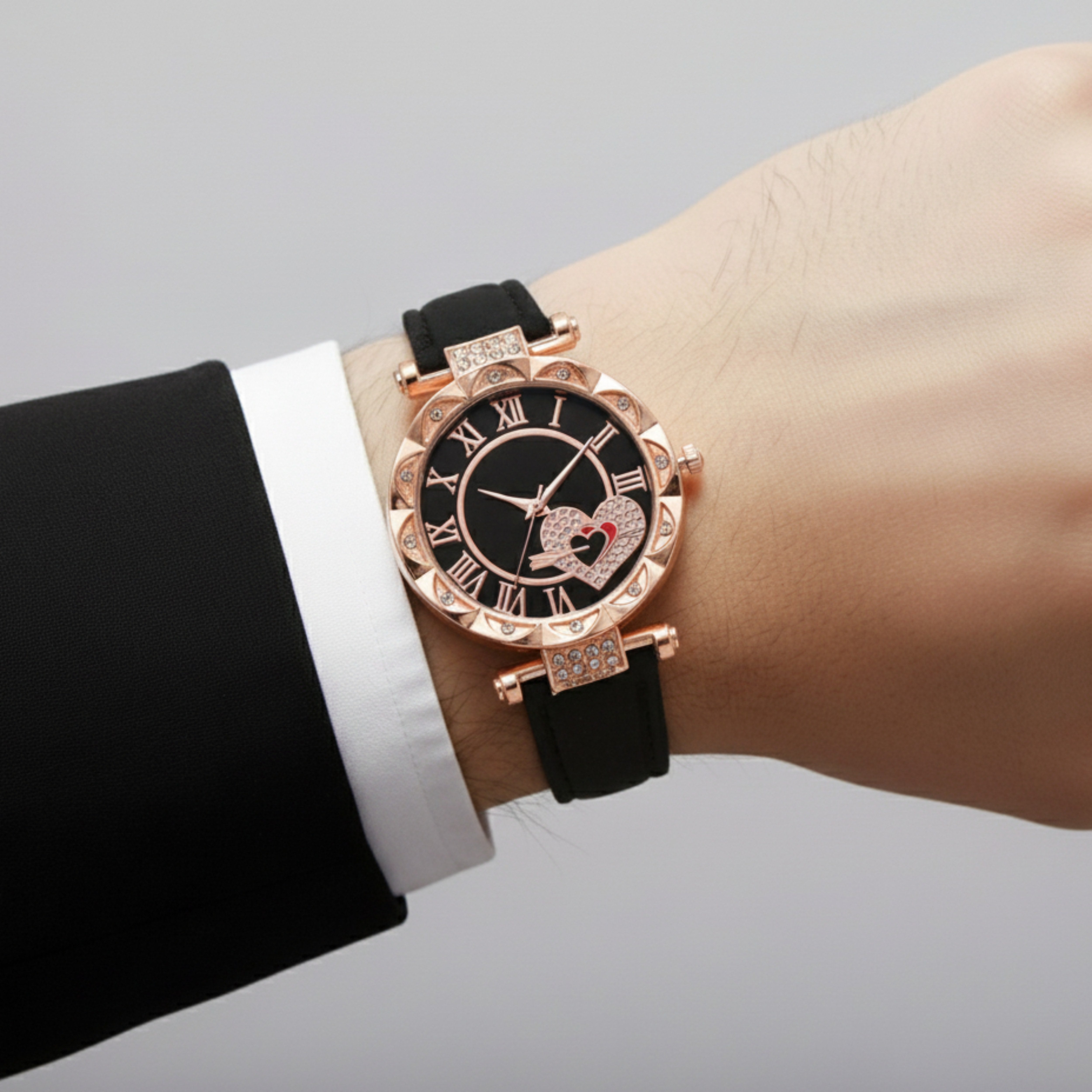 Edward Watches – Diamond Petal Quartz Watch Set for Women