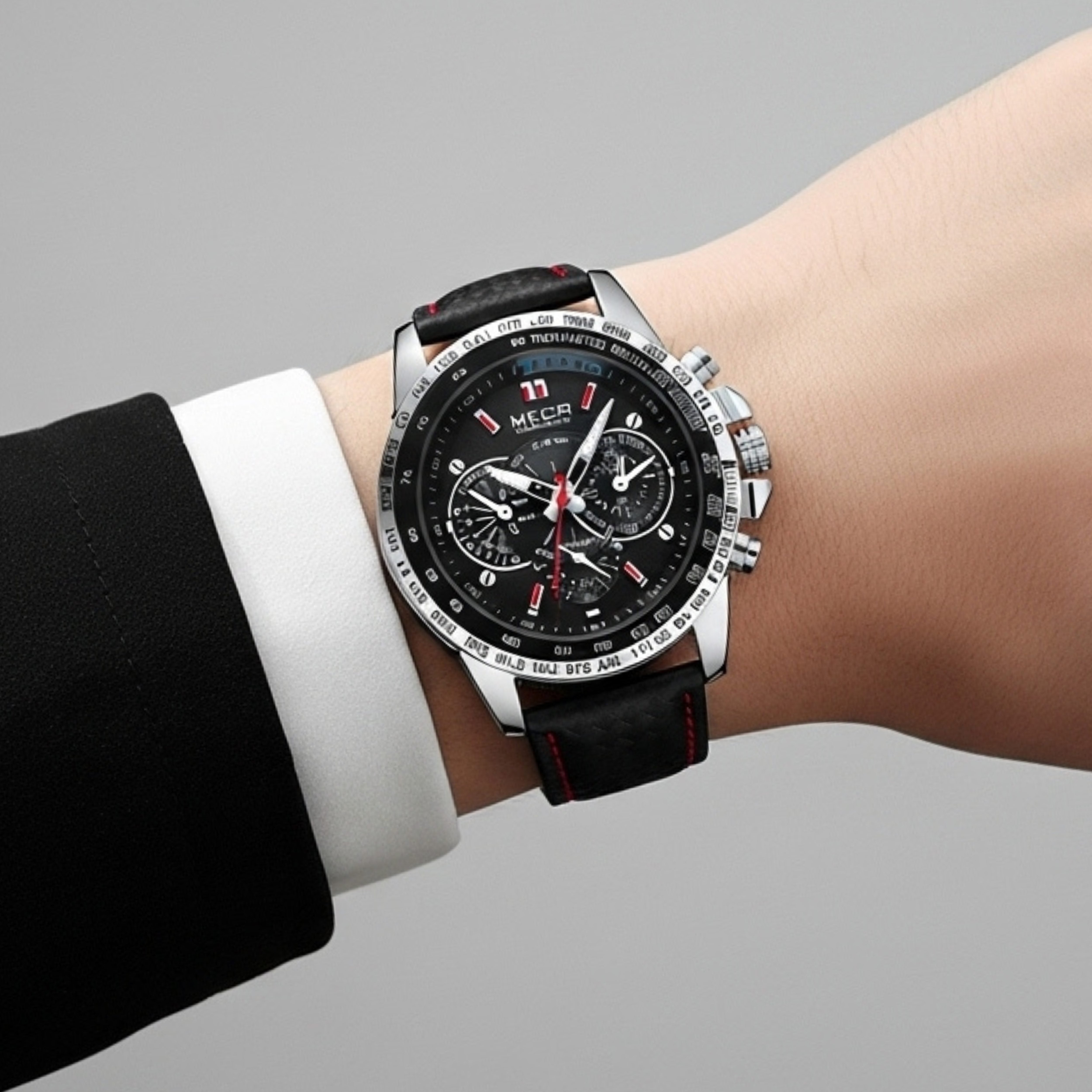 Edward Watches – Luminous Quartz Chronograph Watch for Men