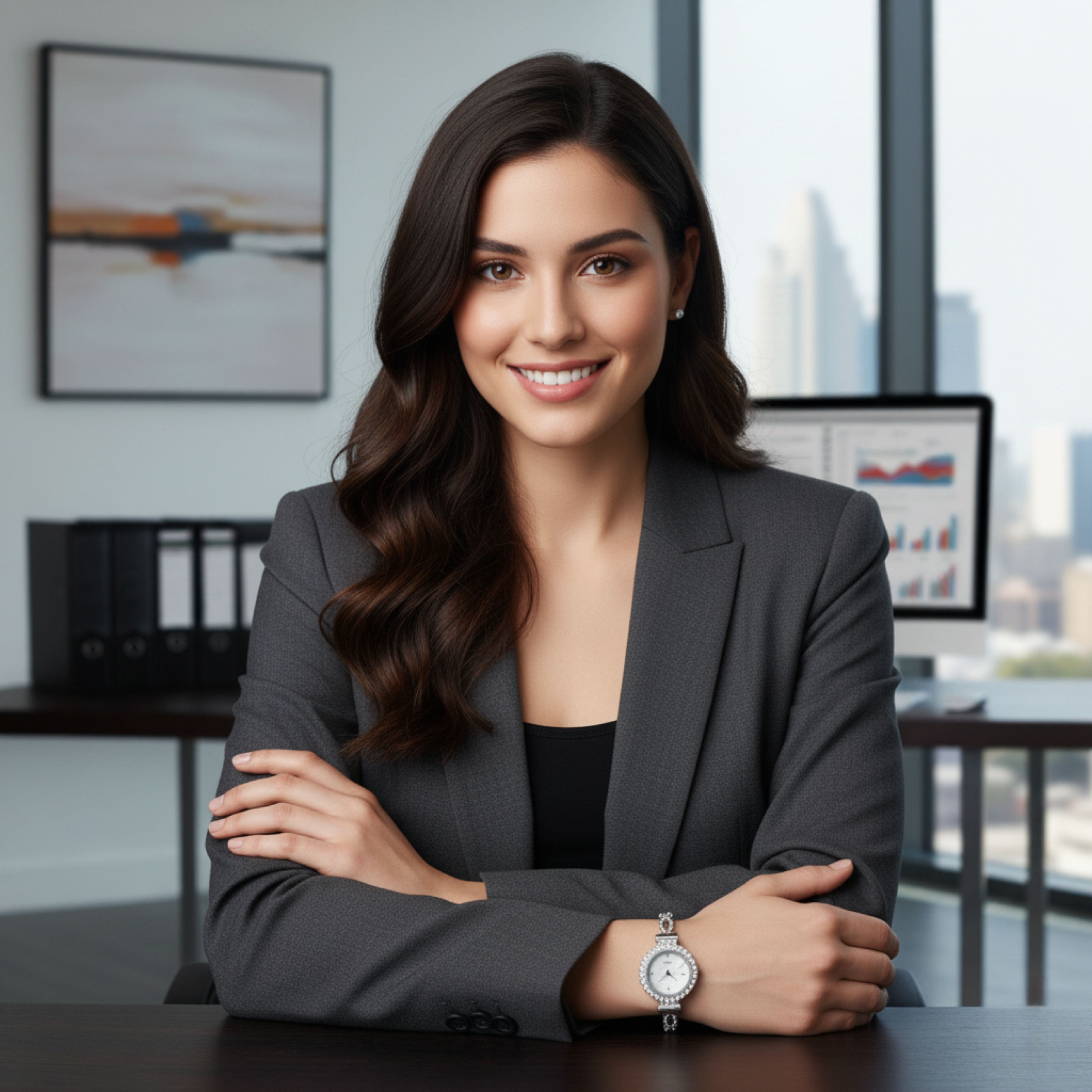 Edward Watches – Radiant Rhinestone Detail Quartz Bracelet Watch for Women