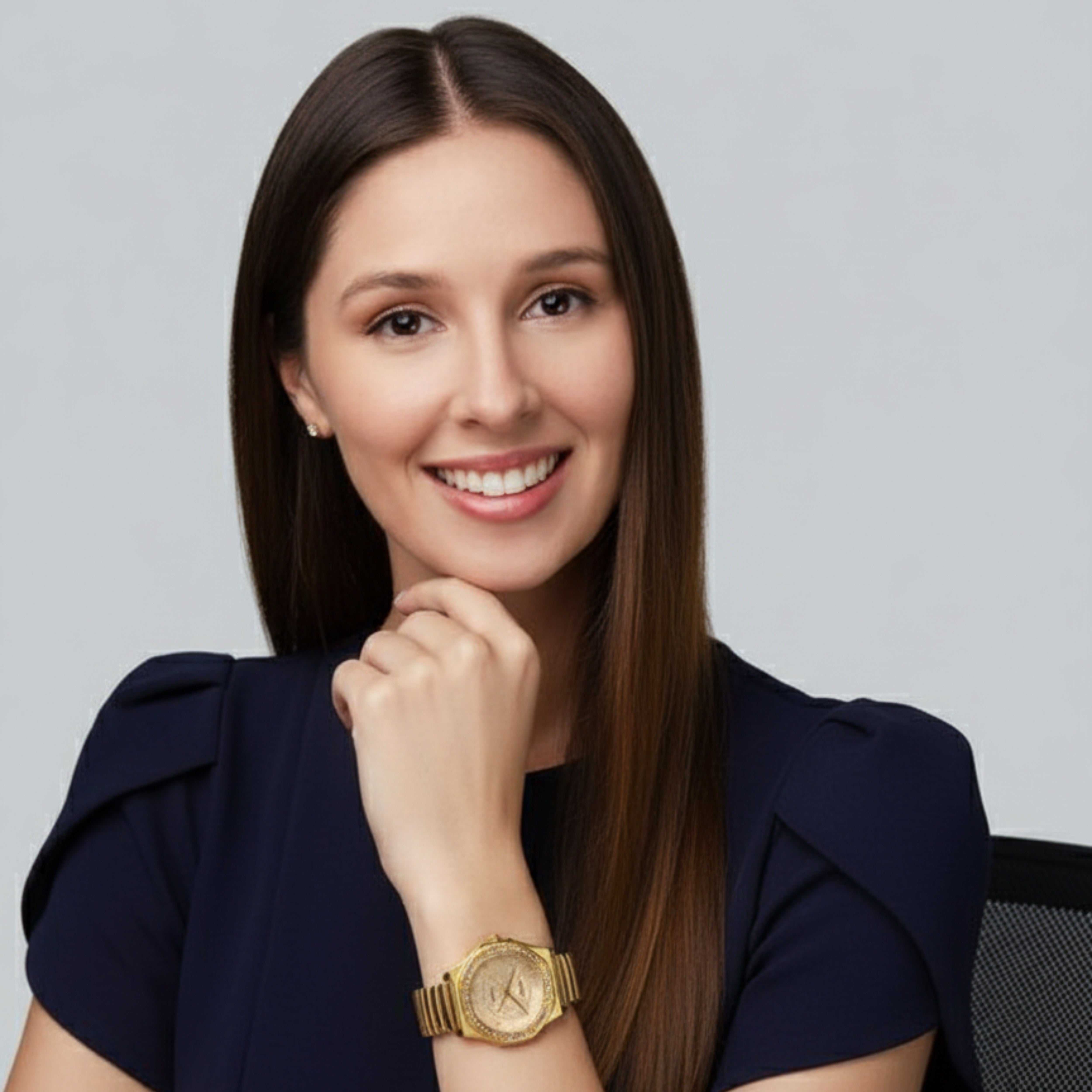 Edward Watches – Elegant Gold Dial Stainless Steel Watch for Women