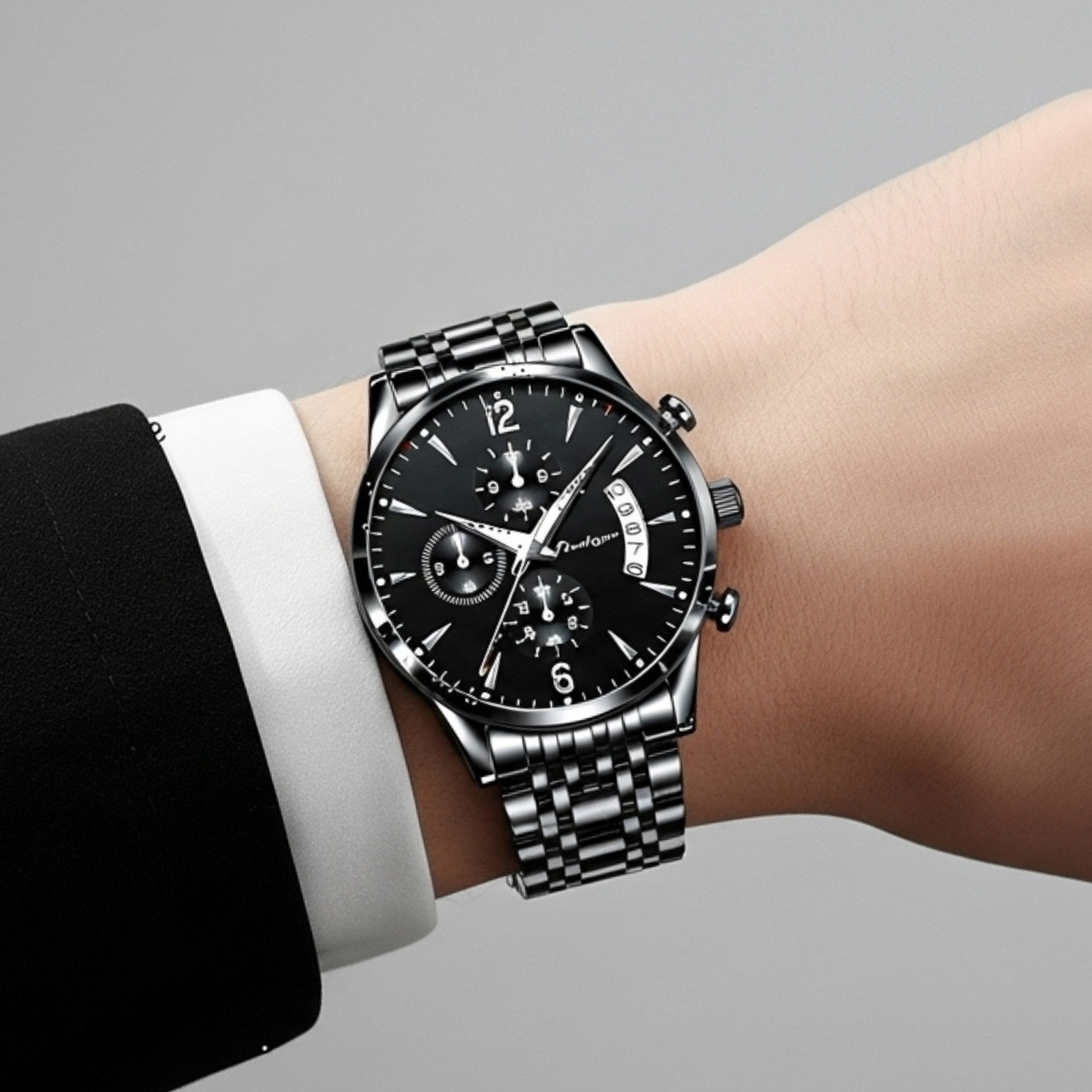 Edward Watches – Luminous Dial Steel Watch for Everyday Wear