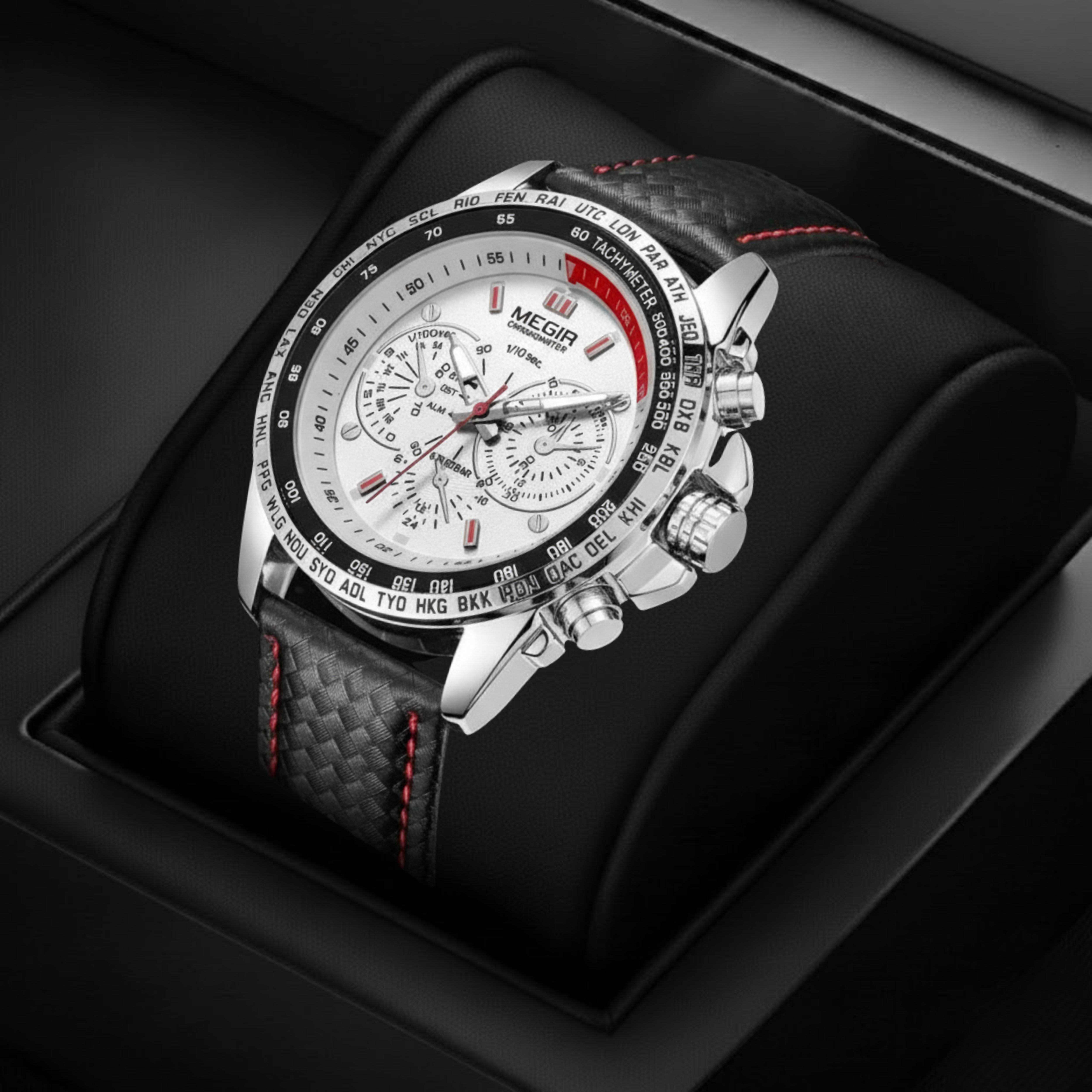 Edward Watches – Luminous Quartz Chronograph Watch for Men