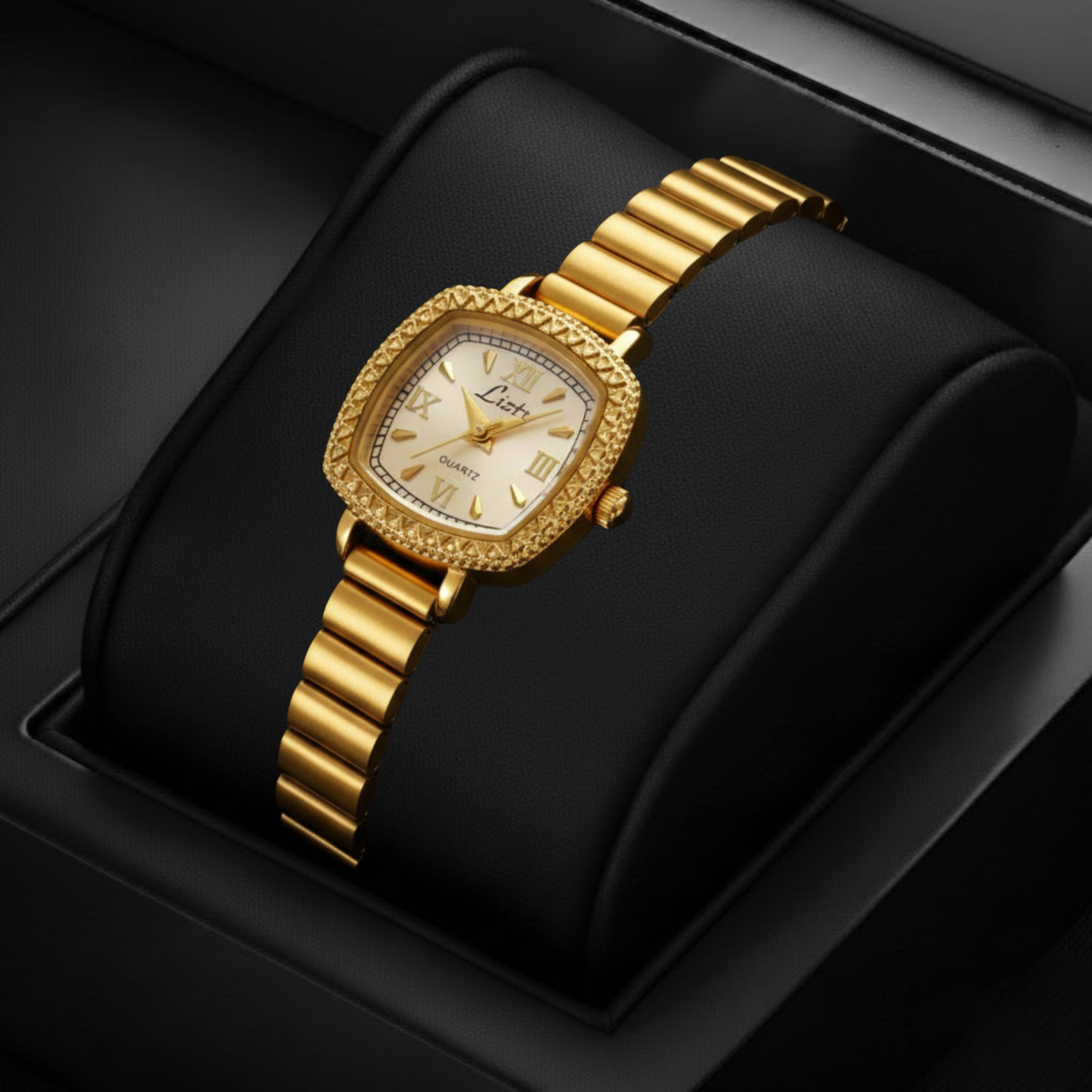 Edward Watches – French Style Petite Square Quartz Watch for Women