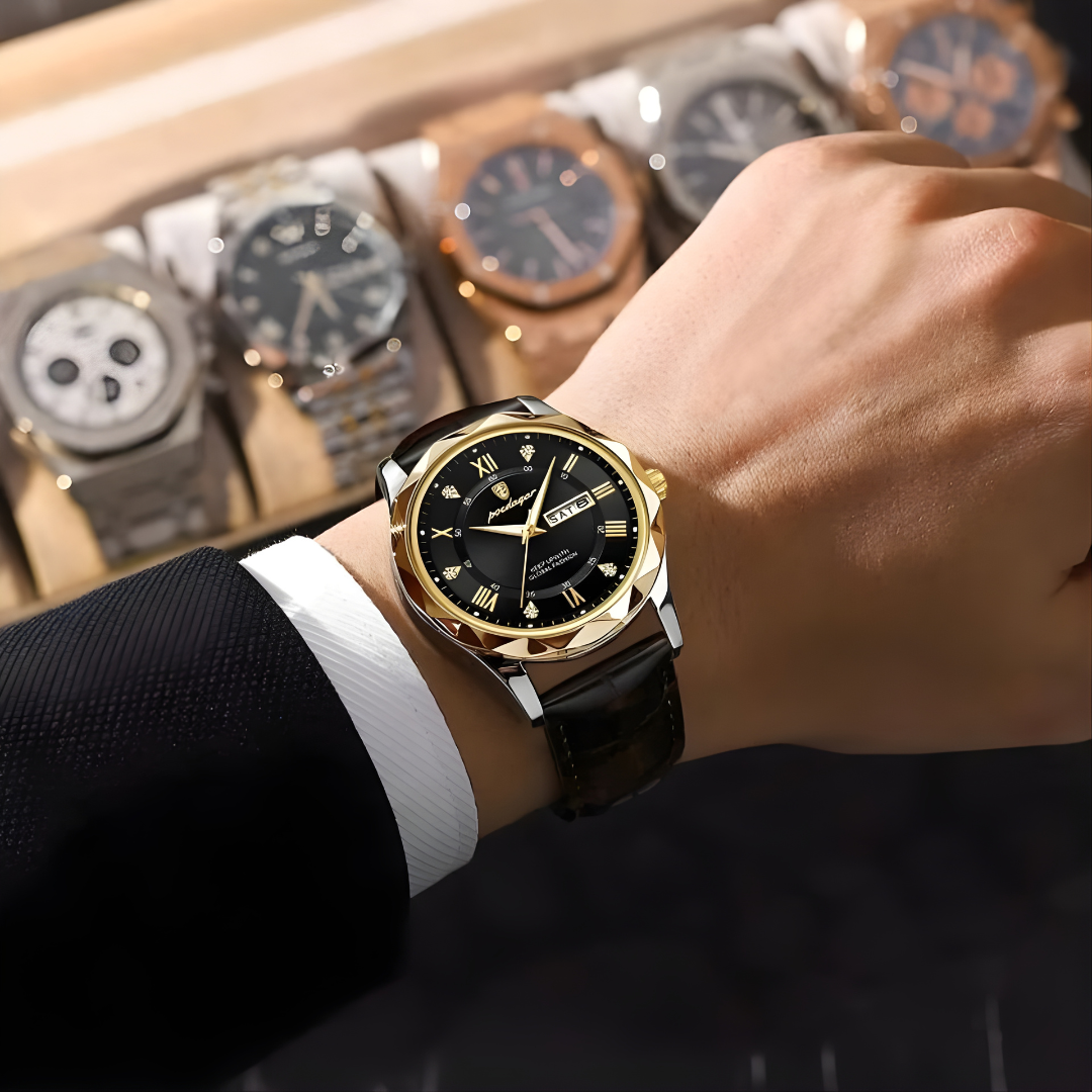 Luxury Leather Band Quartz Watch