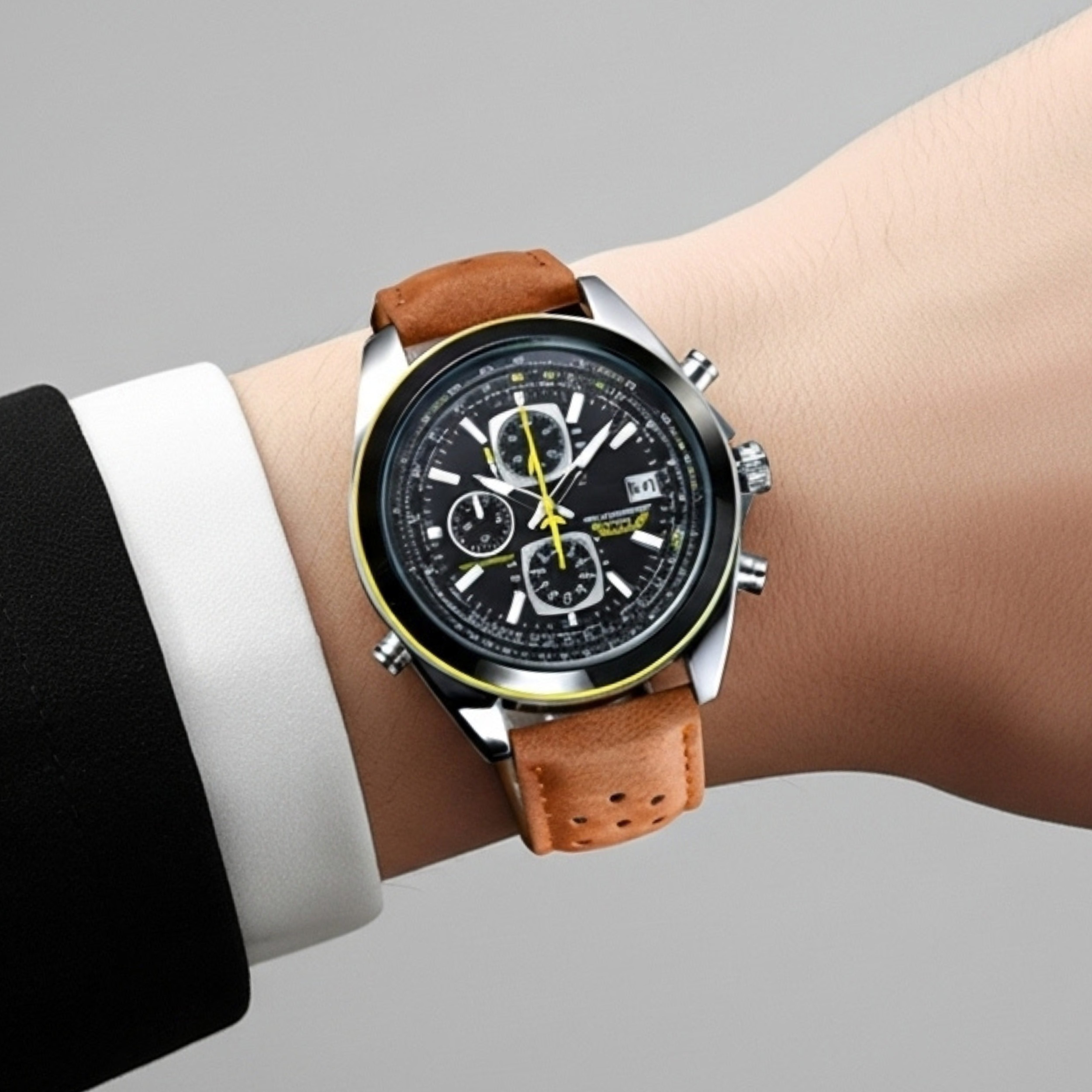 Edward Watches – Luminous Dial Chronograph Watch for Active Men