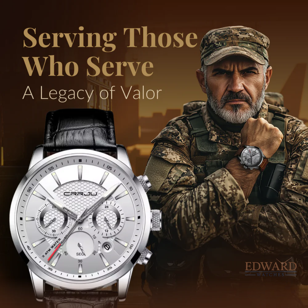 Fashionable Military Leather Watch