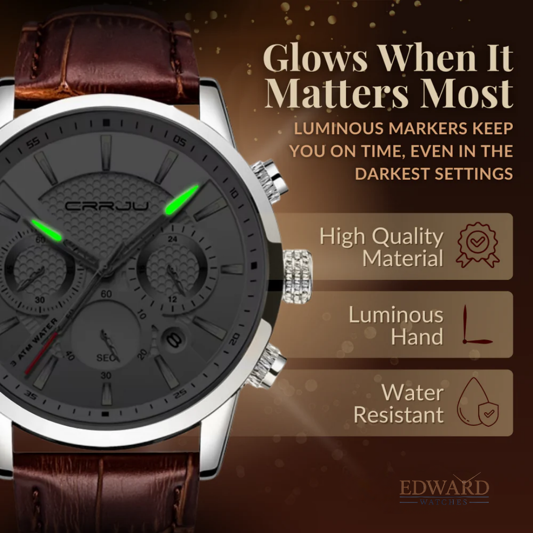 Fashionable Military Leather Watch