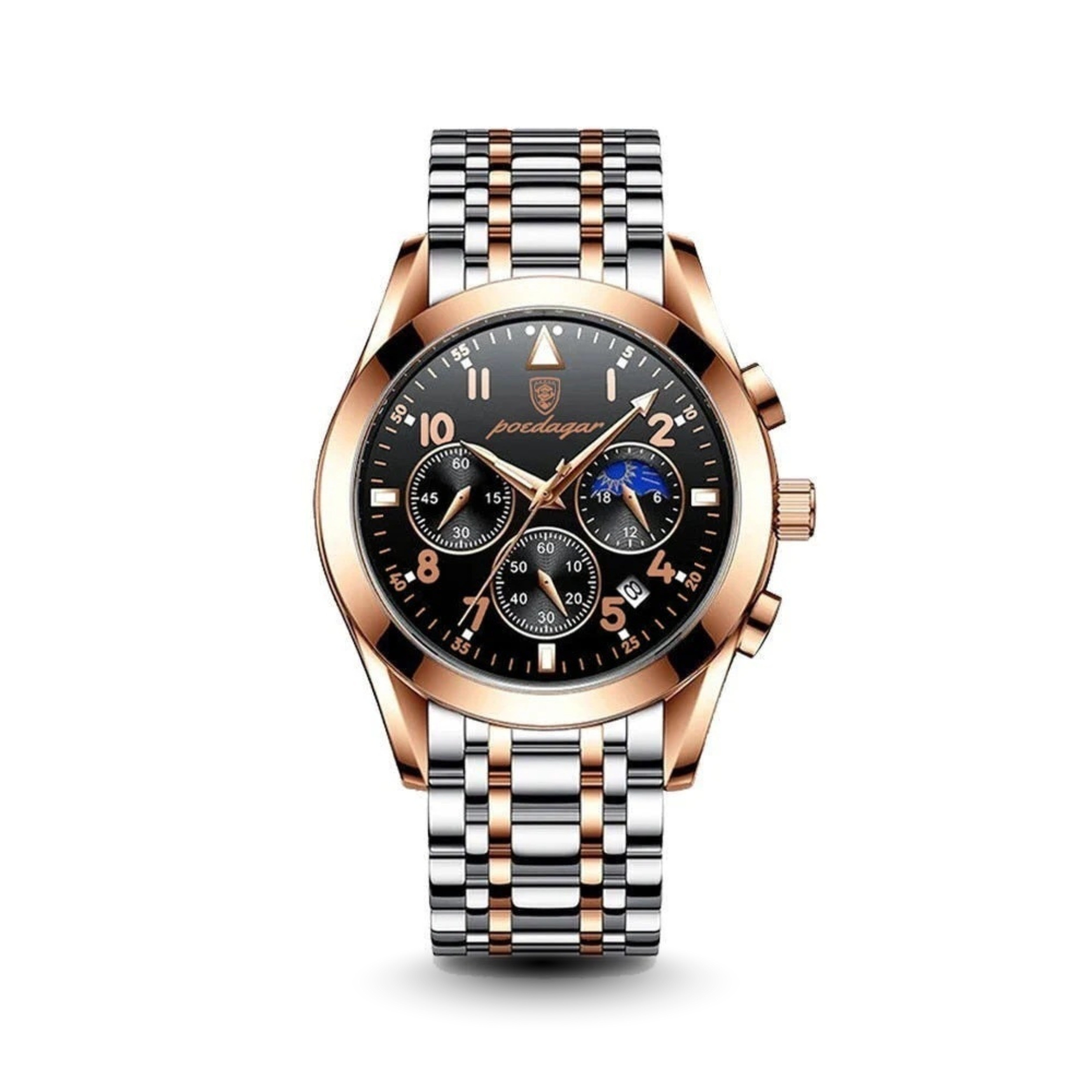 Edward Watches – Polished Steel Quartz Watch for Men