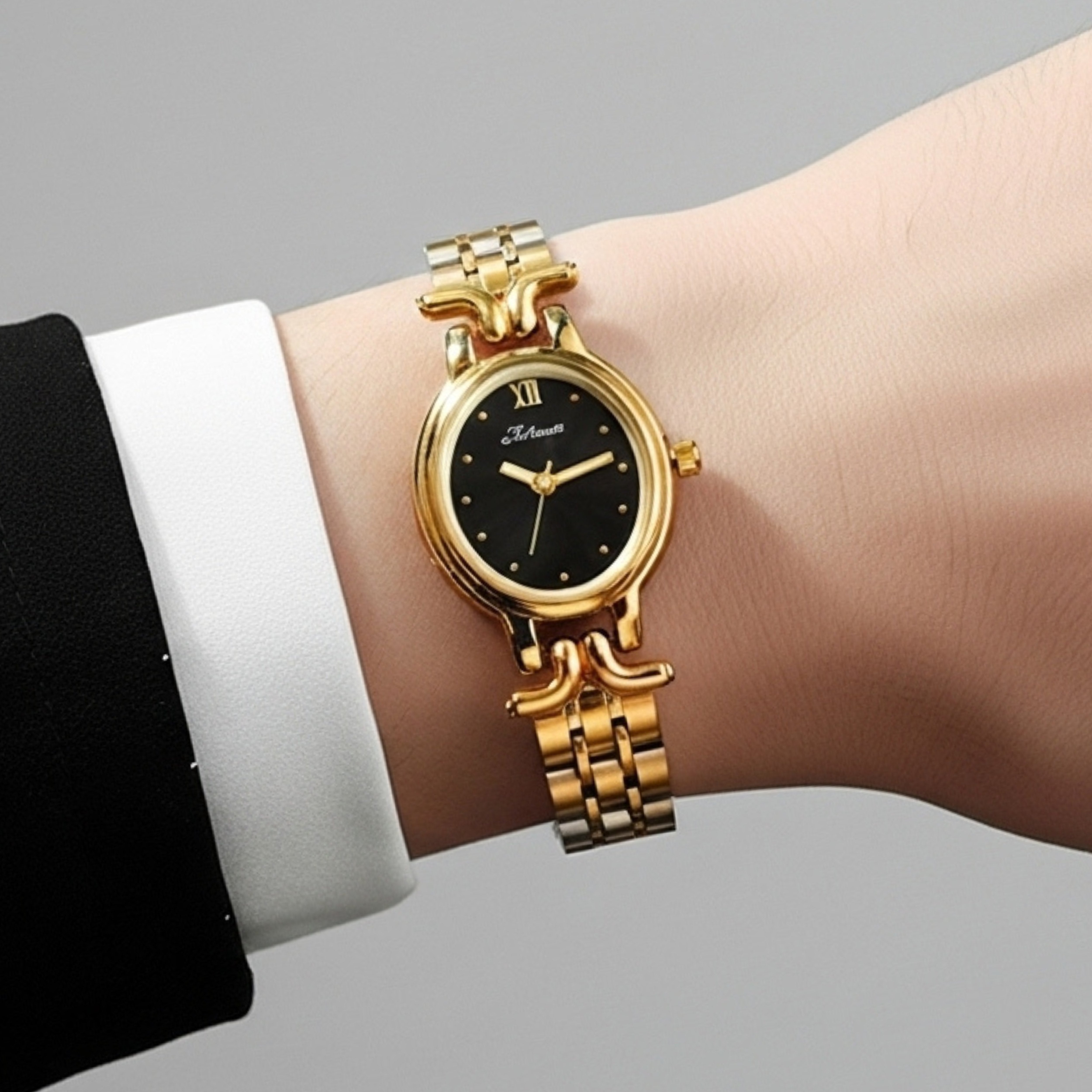 Edward Watches – Oval Dial Gold Watch for Women