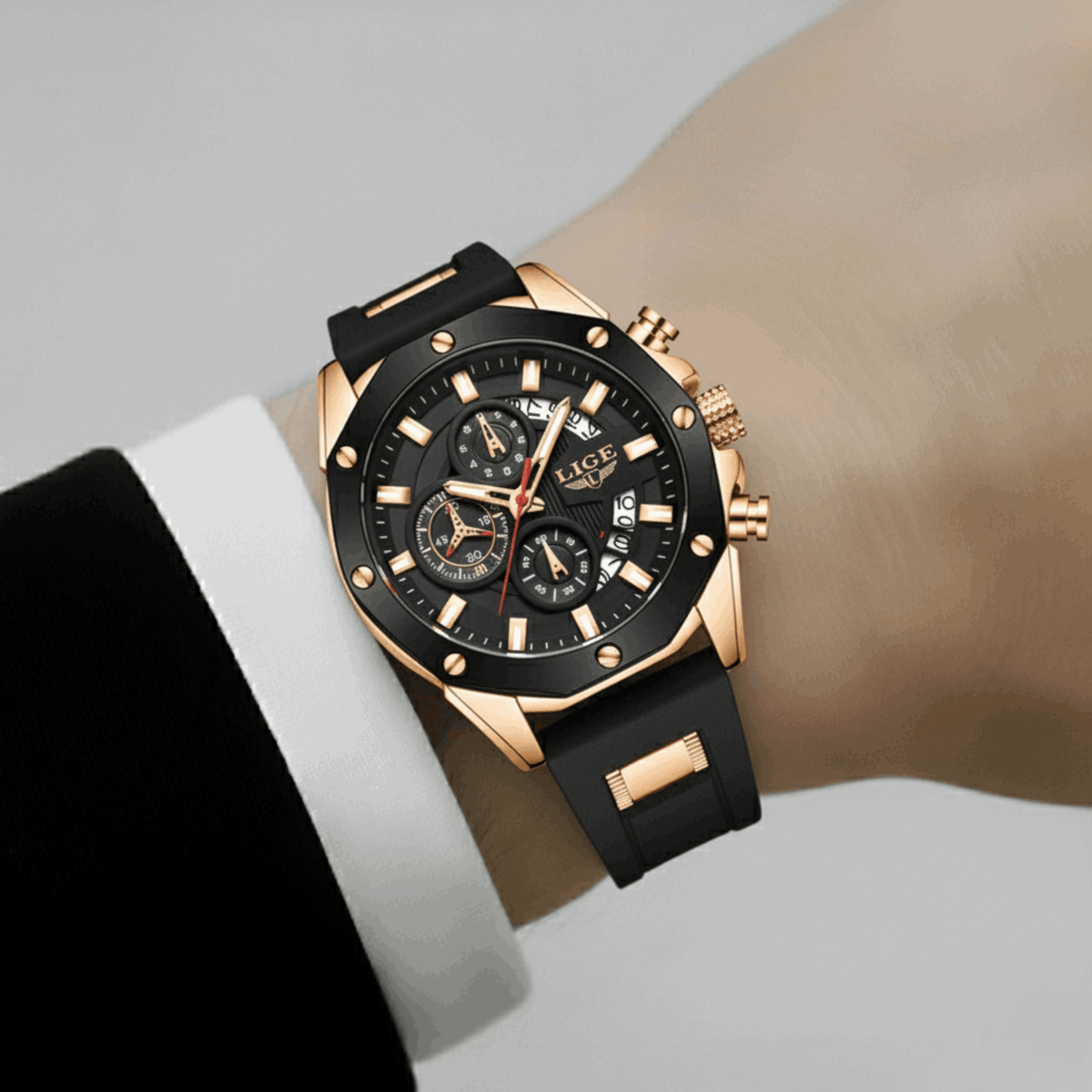 Edward Watches– Pilot-Style Analog Watch for Men