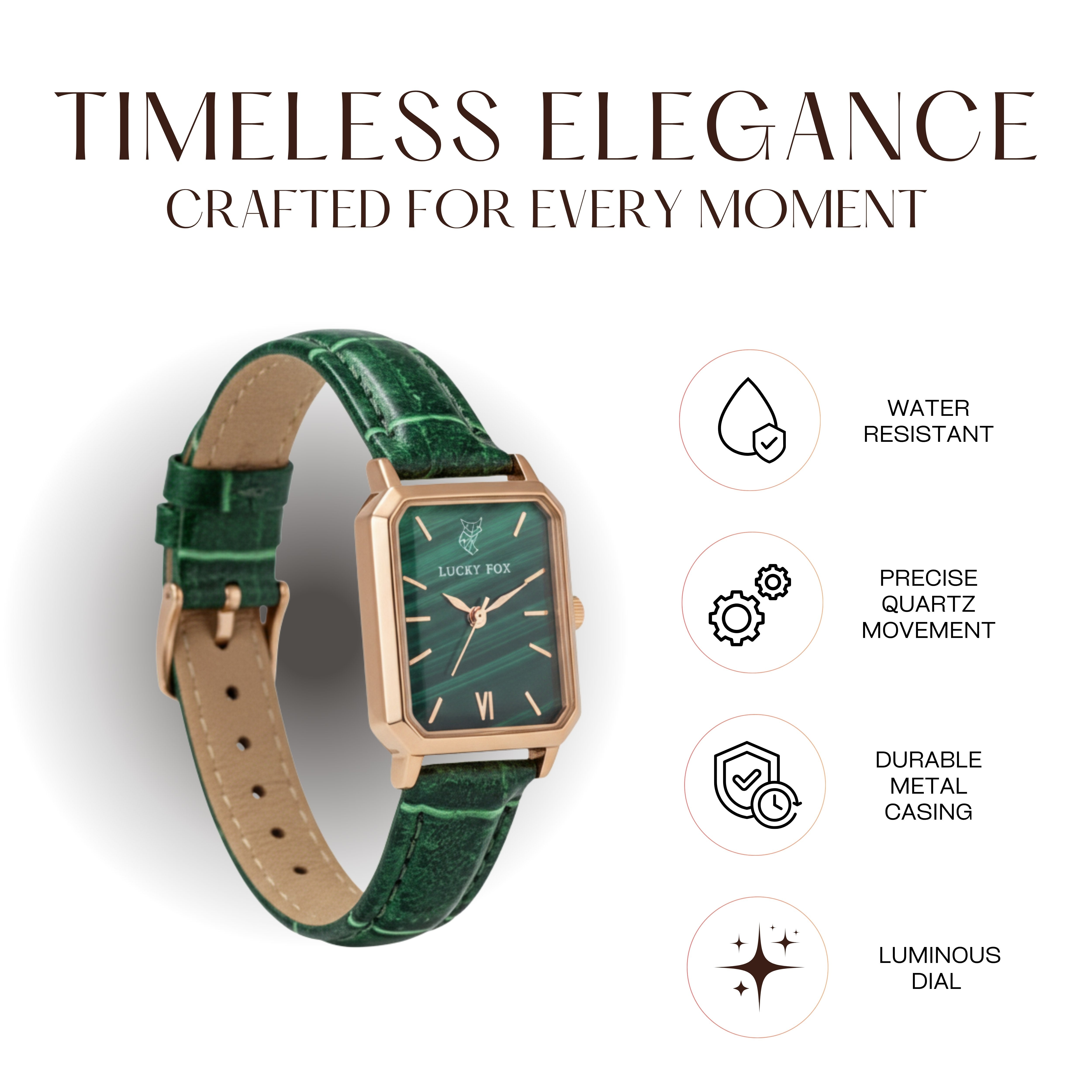 Edward Watches – Vintage Rectangle Dial Watch for Women