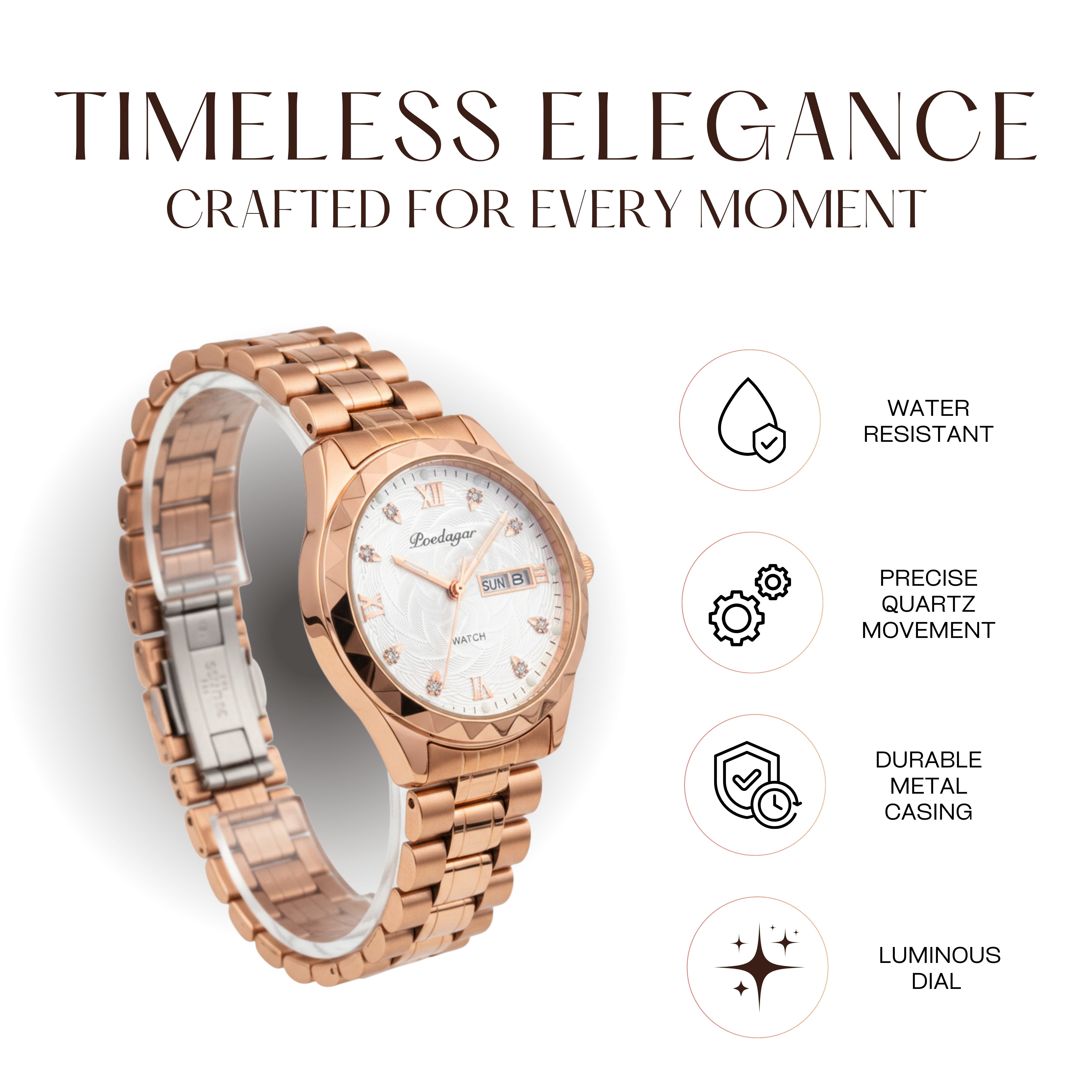 Edward Watches – Ultra-Slim Lightweight Quartz Watch for Women