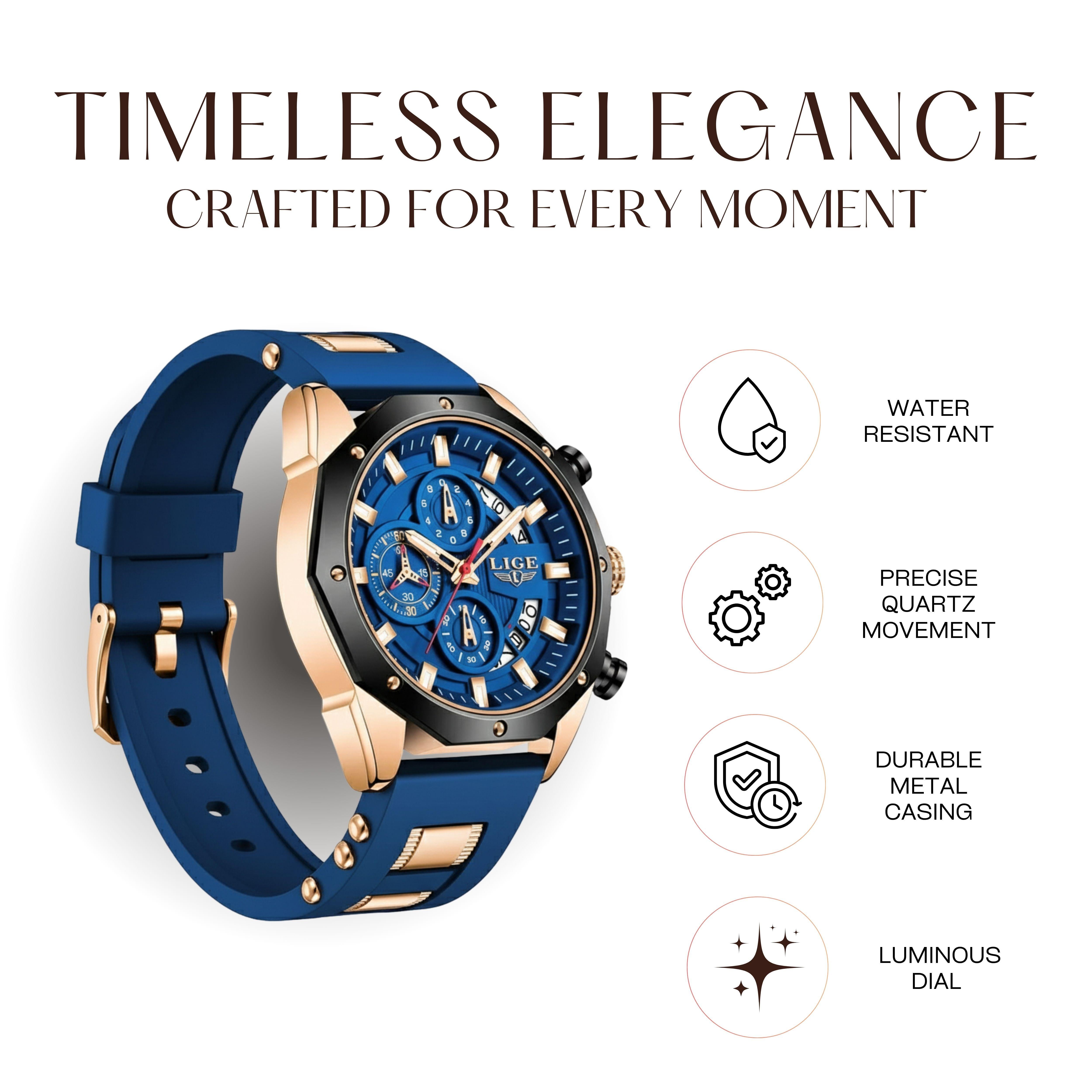 Edward Watches– Pilot-Style Analog Watch for Men