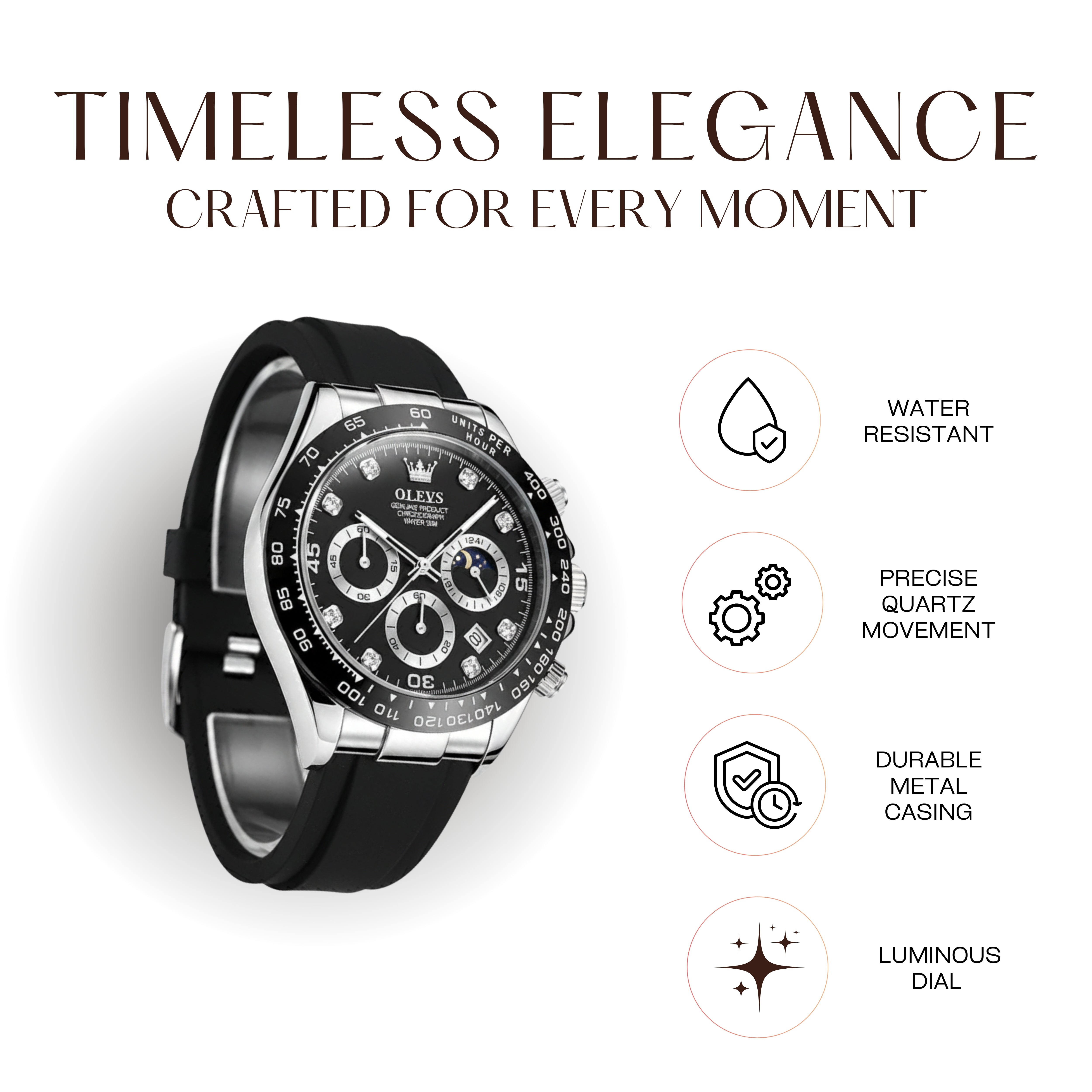 Edward Watches – Executive Steel Quartz Watch for Men