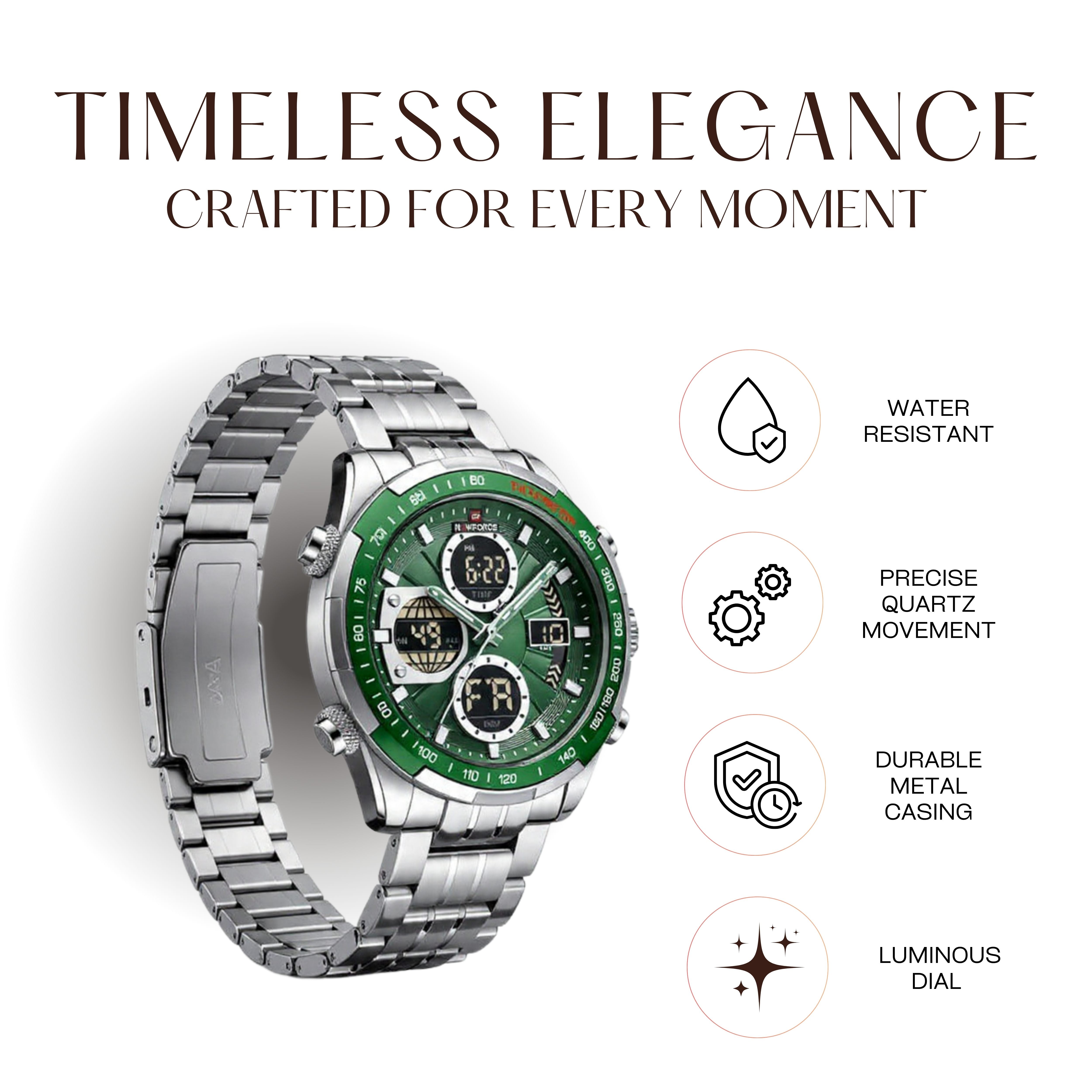 Edwards Watch – Nautical-Style Stainless Steel Watch for Men