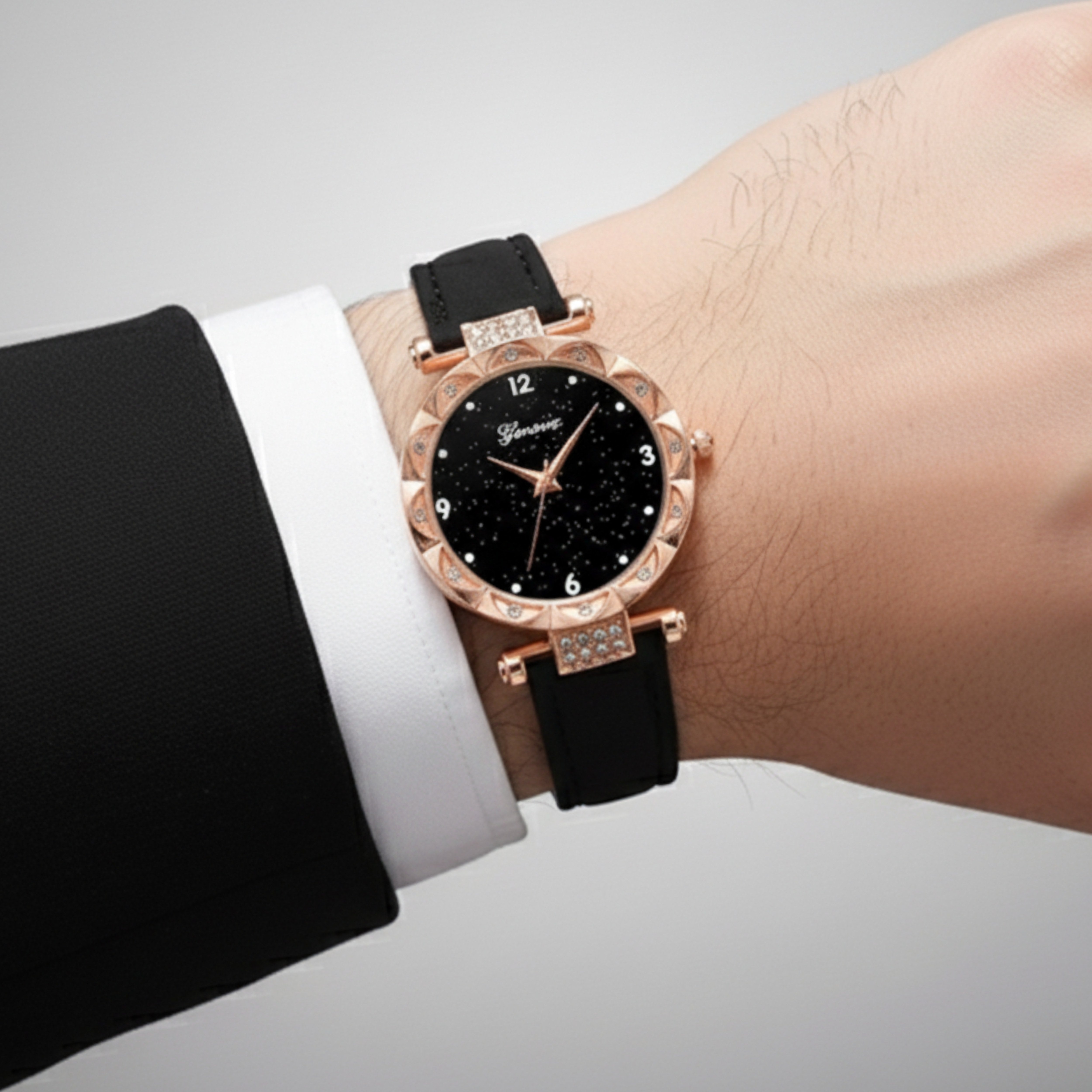 Edward Watches – Diamond Petal Quartz Watch Set for Women