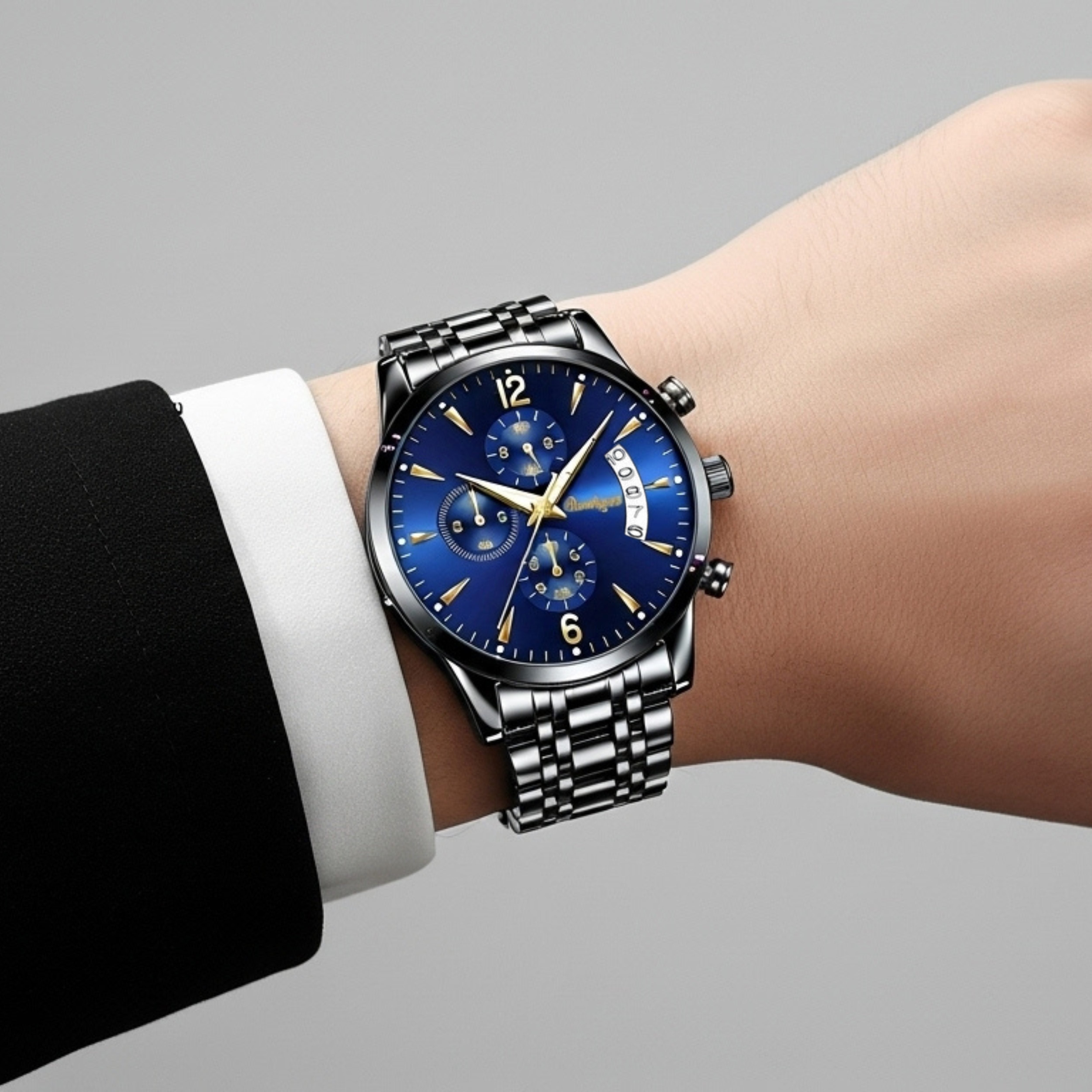 Edward Watches – Luminous Dial Steel Watch for Everyday Wear