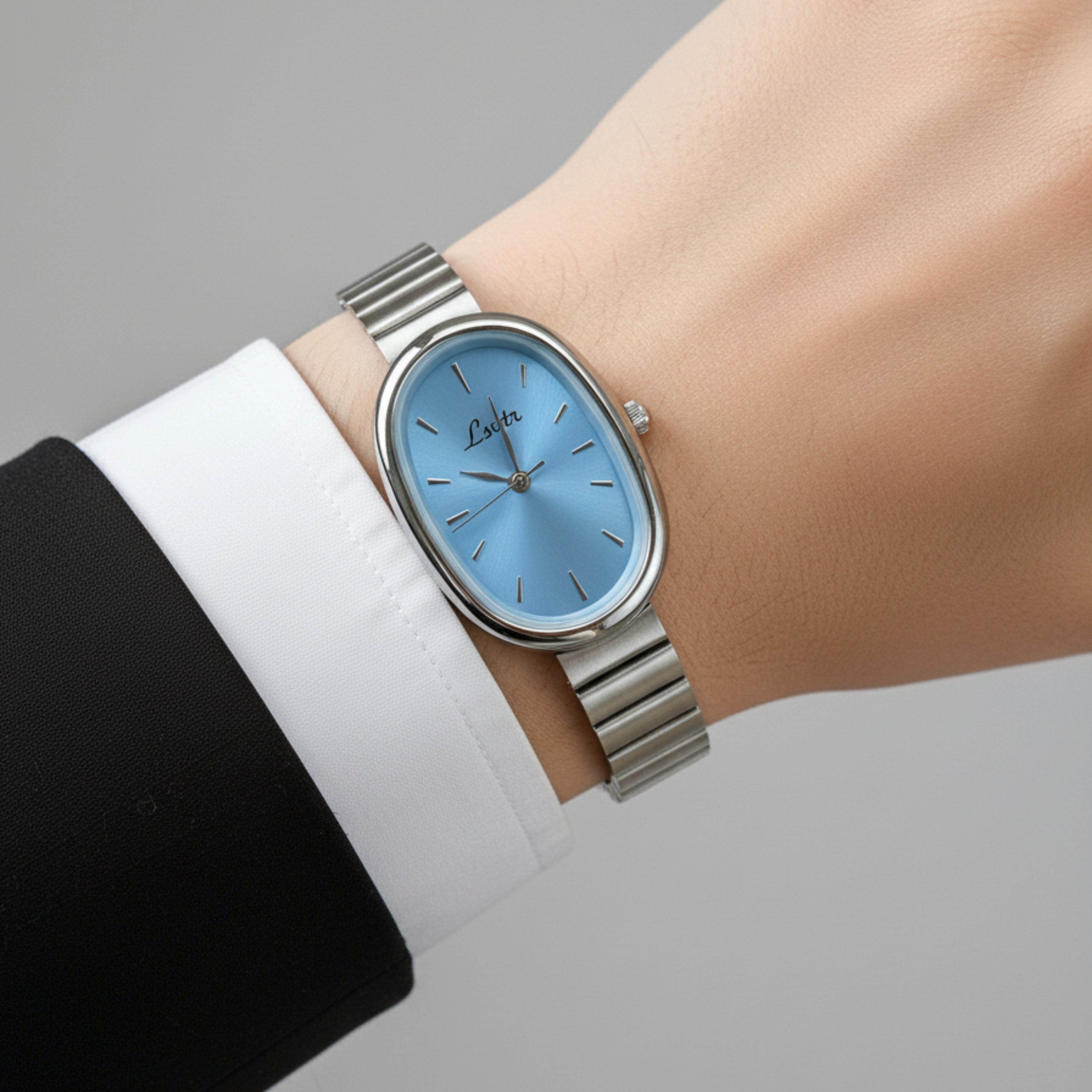 Edward Watches – Chic Vintage Silver Quartz Watch for Women