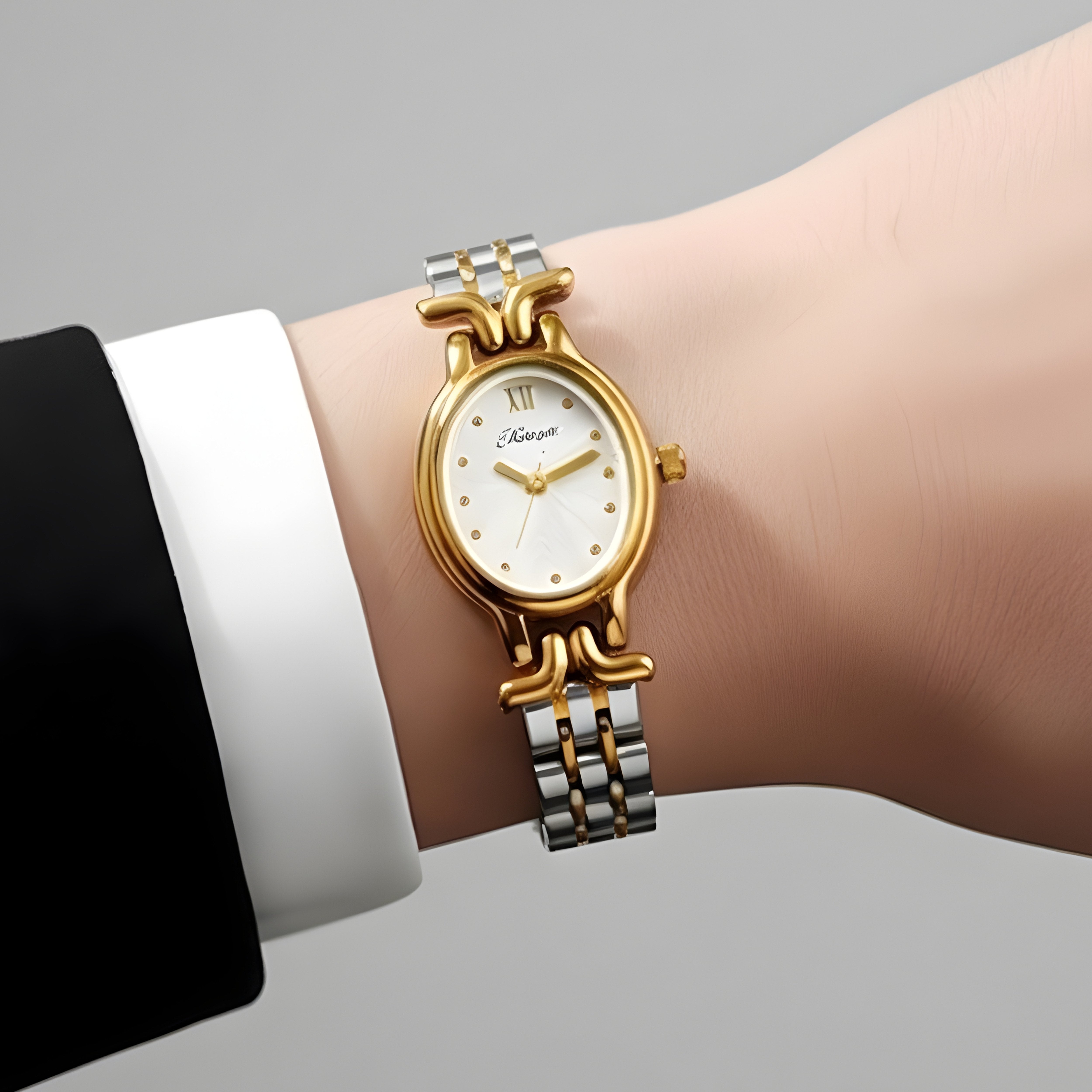 Edward Watches – Oval Dial Gold Watch for Women