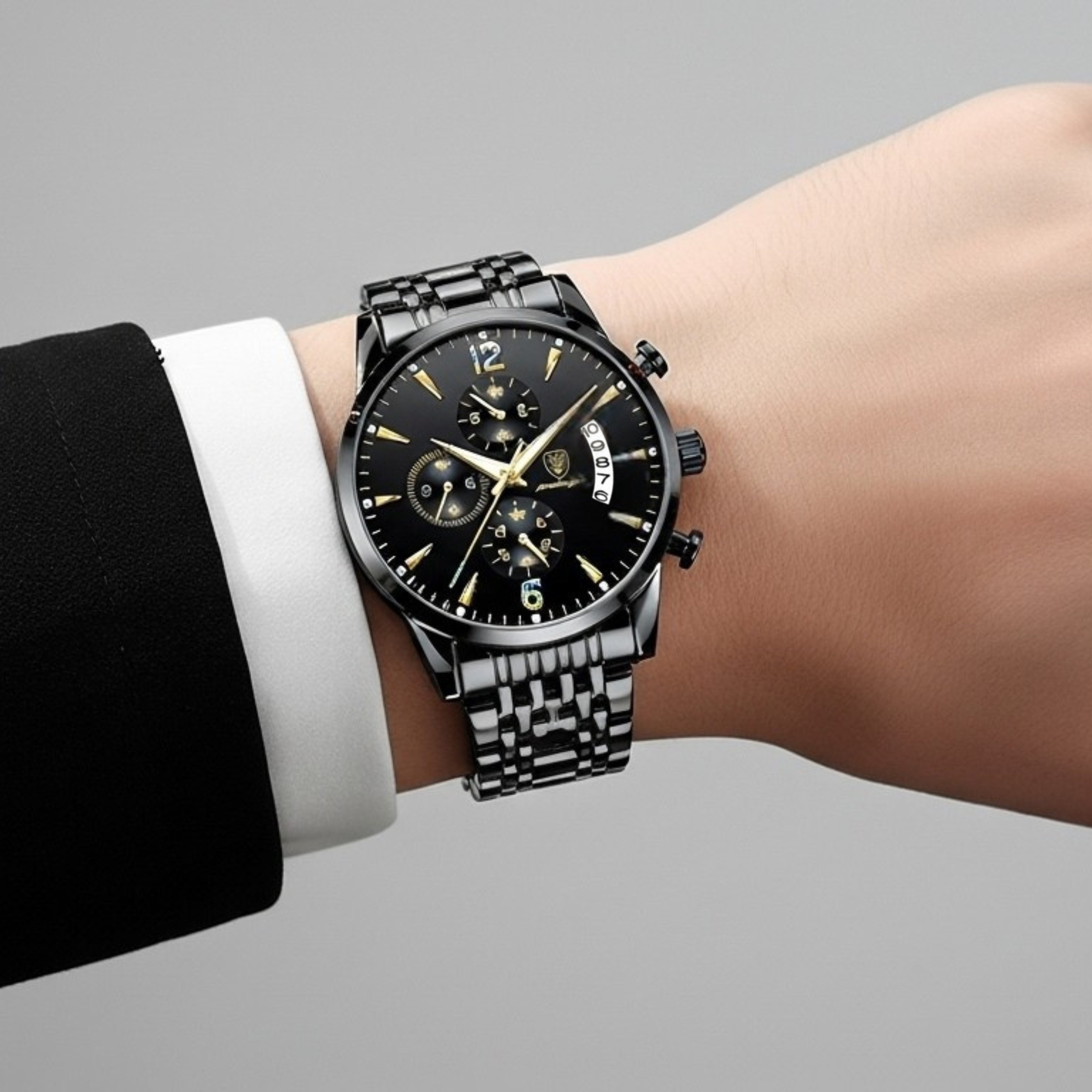 Edward Watches – Luminous Dial Steel Watch for Everyday Wear