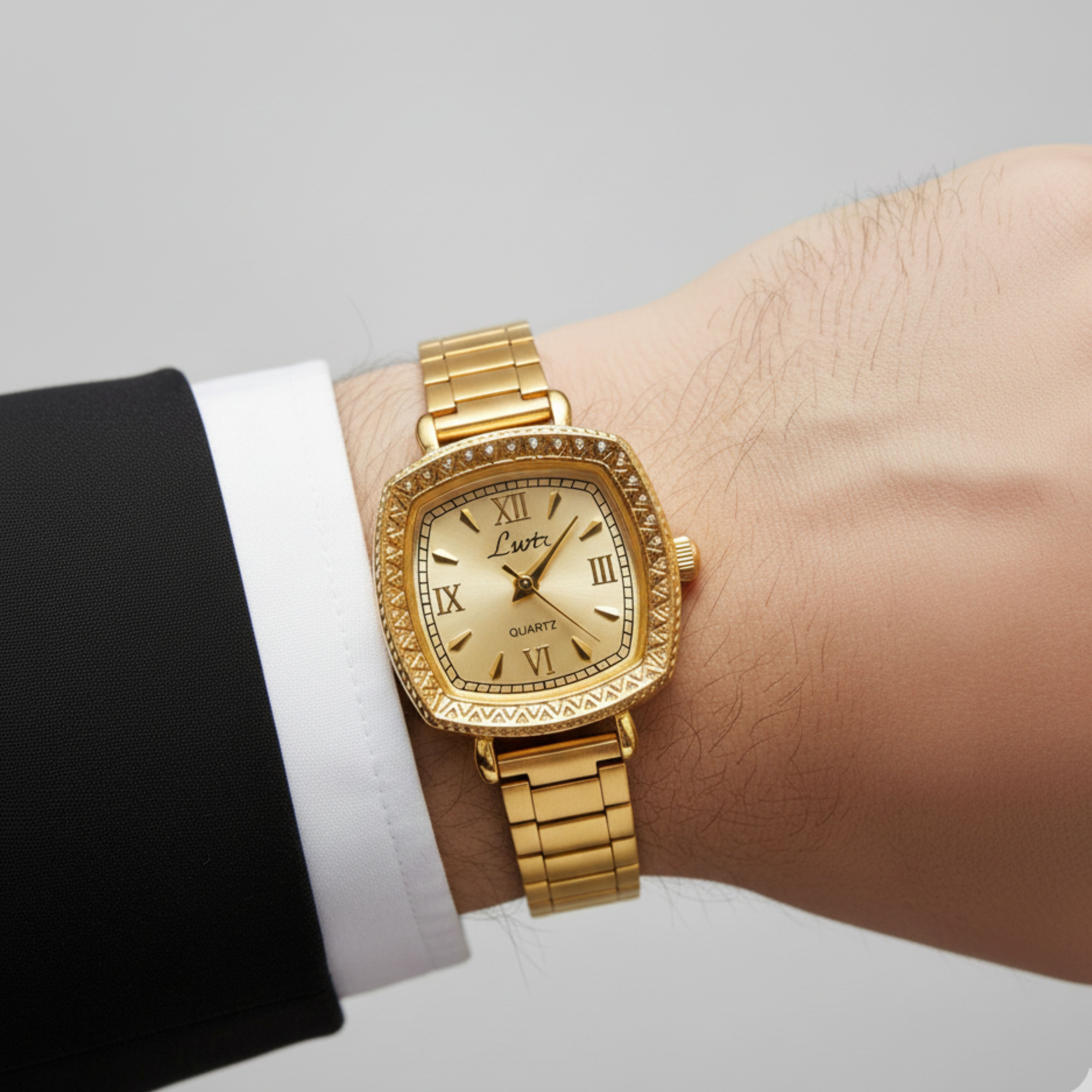 Edward Watches – French Style Petite Square Quartz Watch for Women