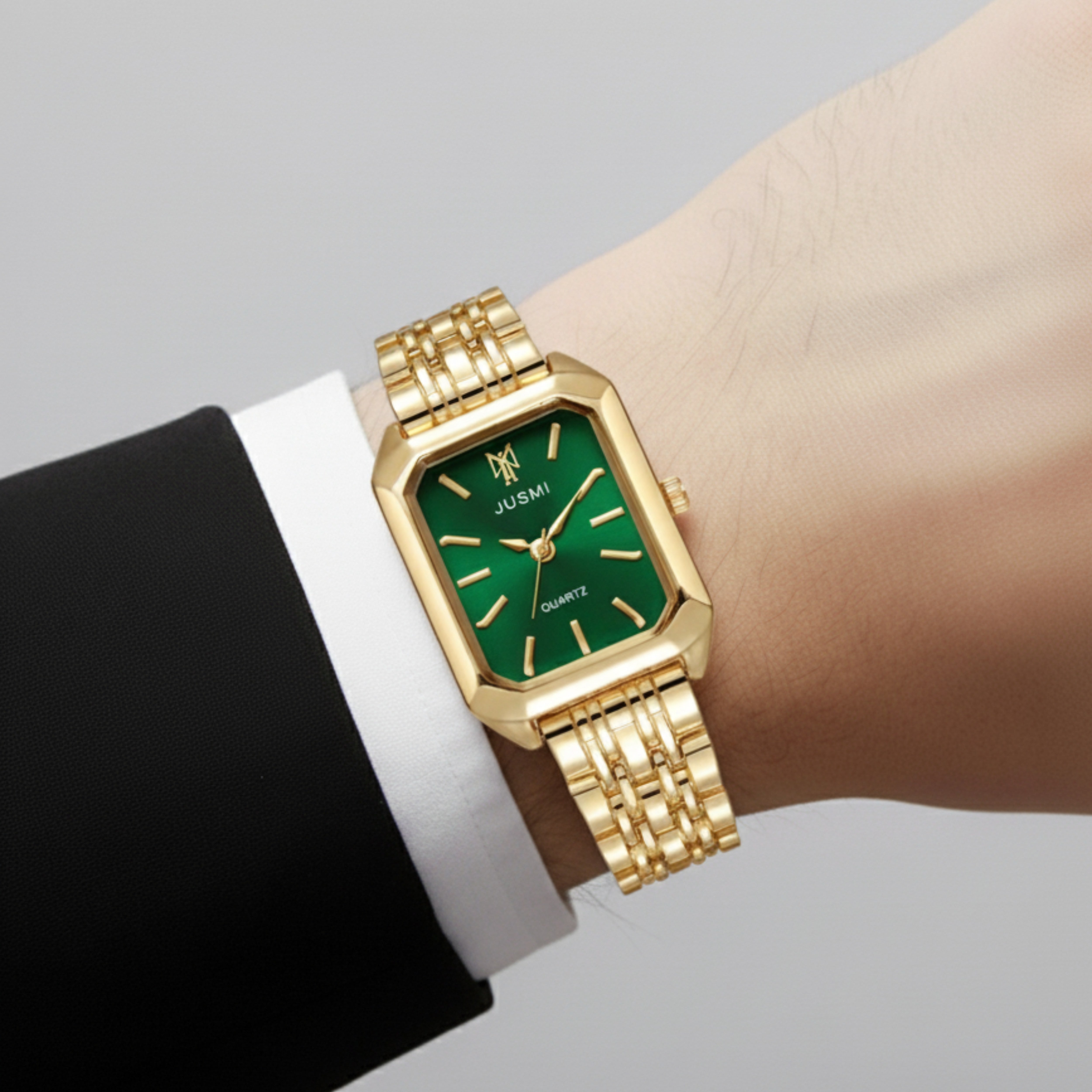 Edward Watches – Gold Plated Quartz Watch with Square Dial for Women