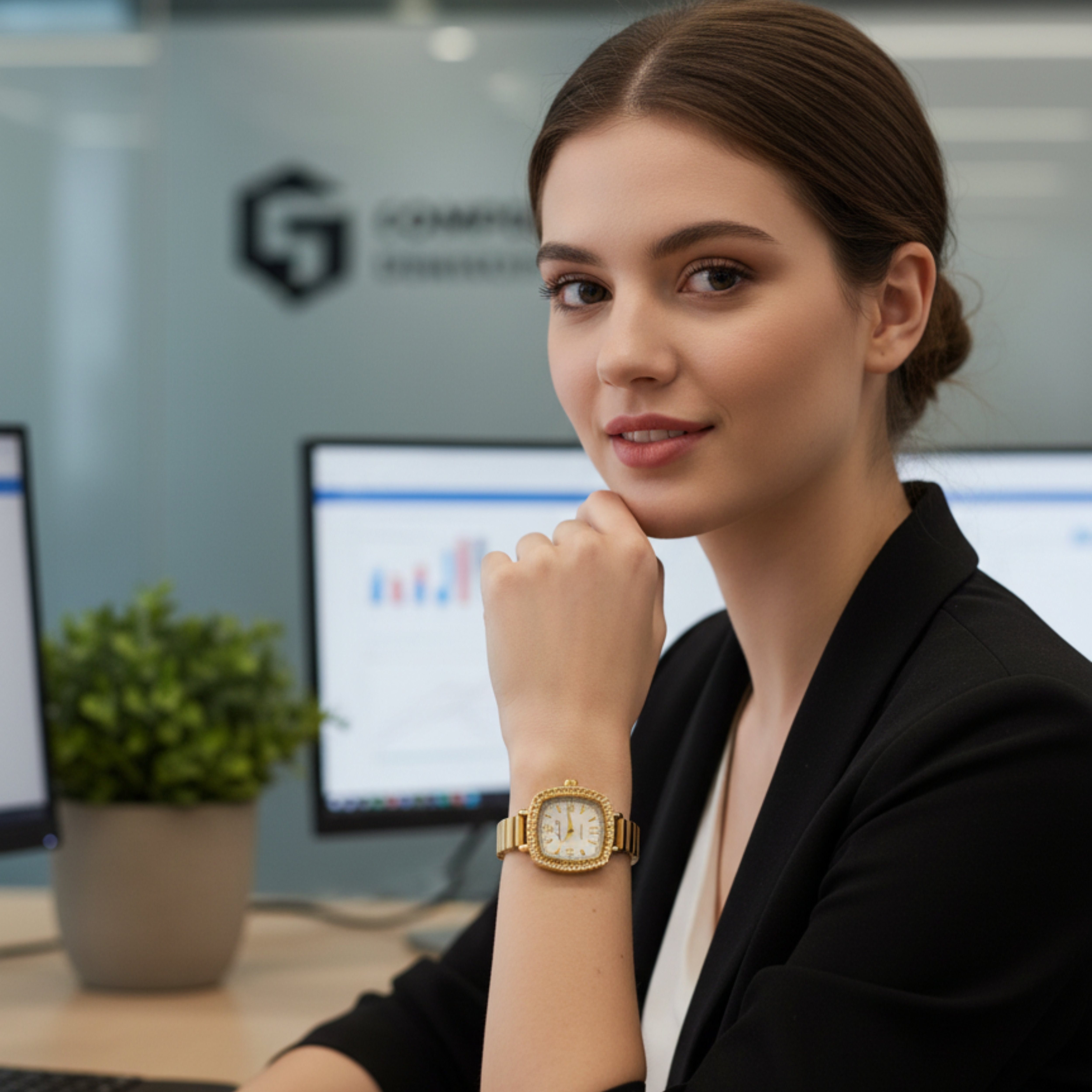 Edward Watches – French Style Petite Square Quartz Watch for Women