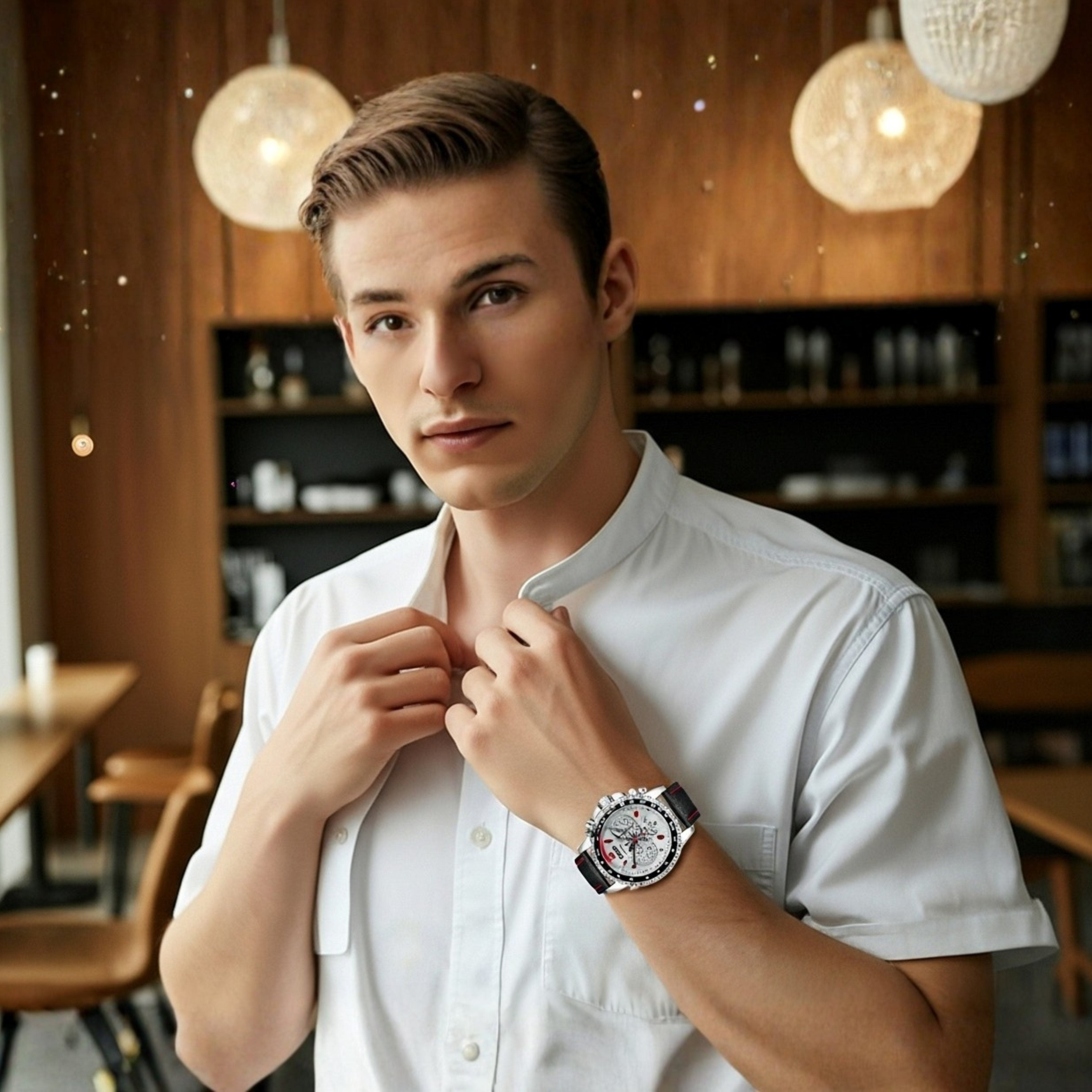 Edward Watches – Luminous Quartz Chronograph Watch for Men