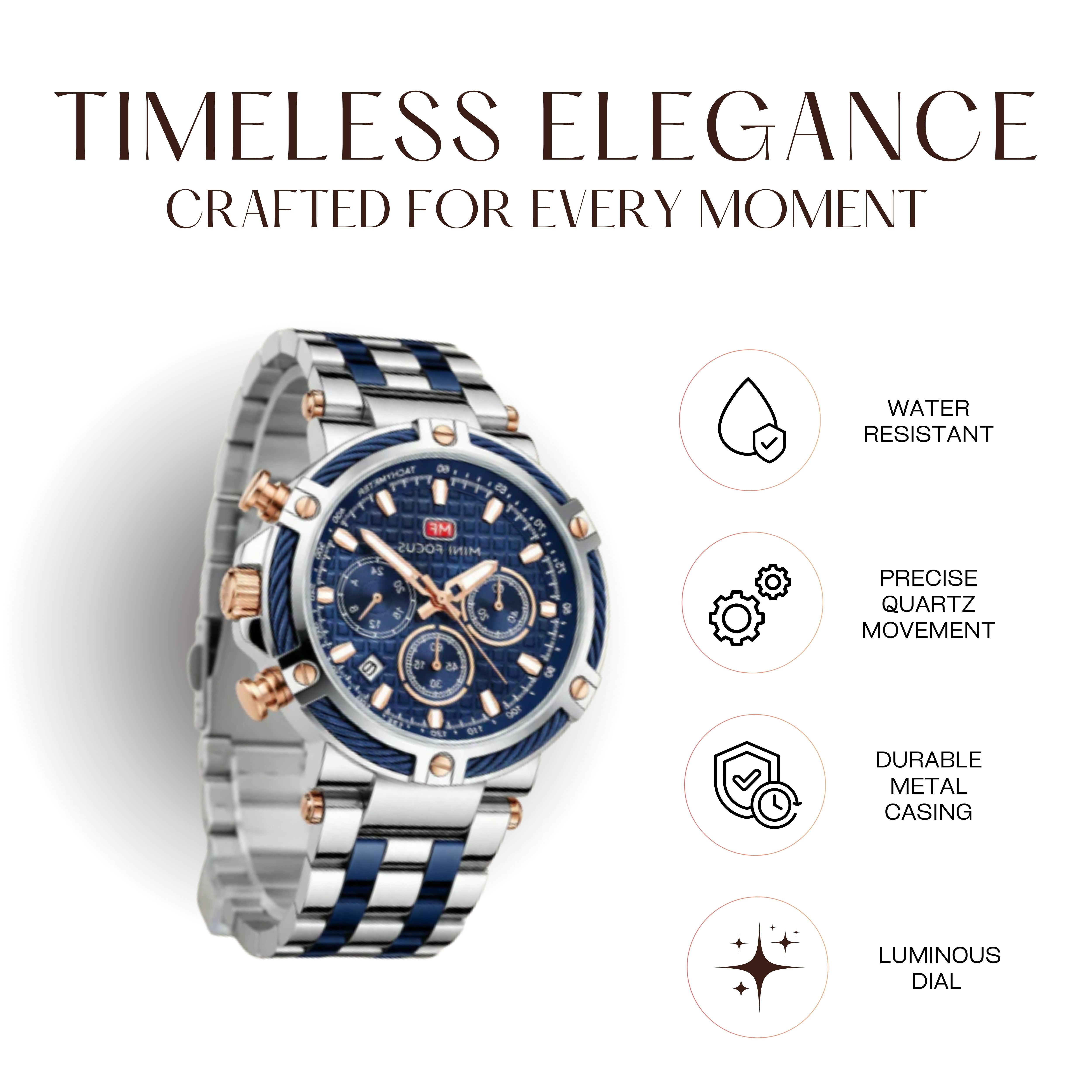 EdwardWatch – Waterproof Analog Watch for Men